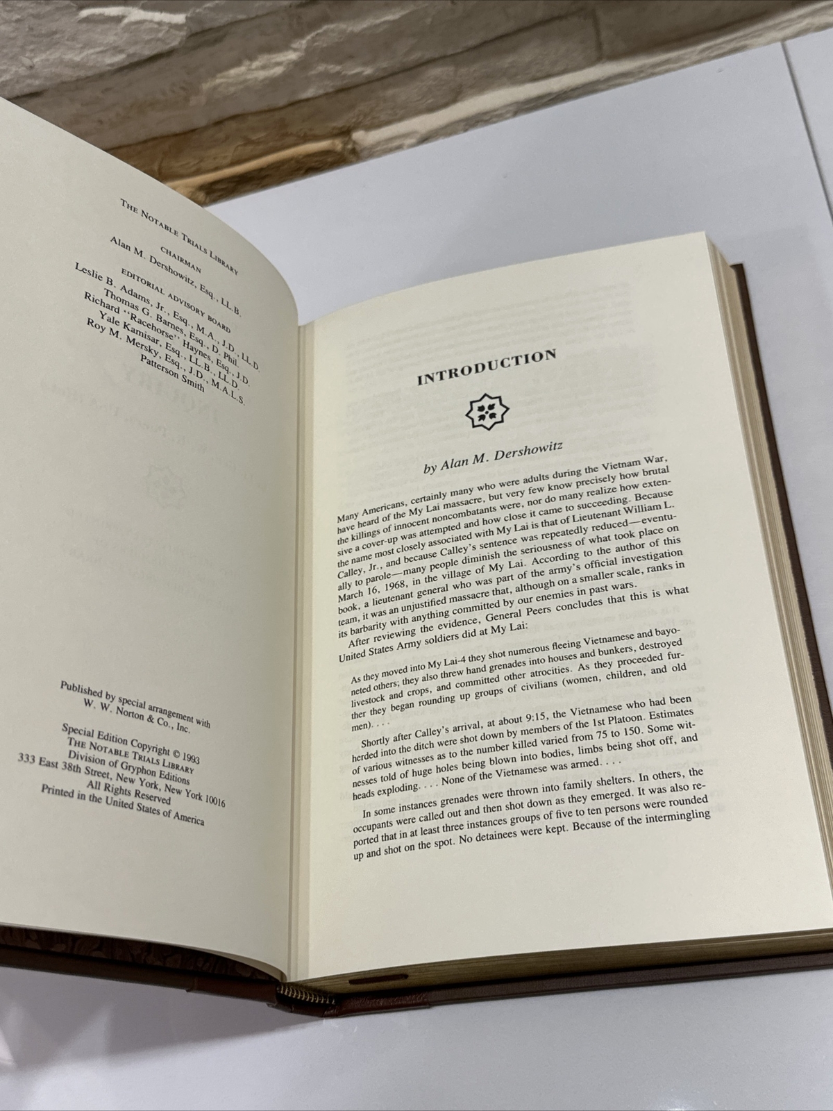 The My Lai Inquiry Lt. Gen. W. R. Peers Notable Trials Gryphon Special Edition