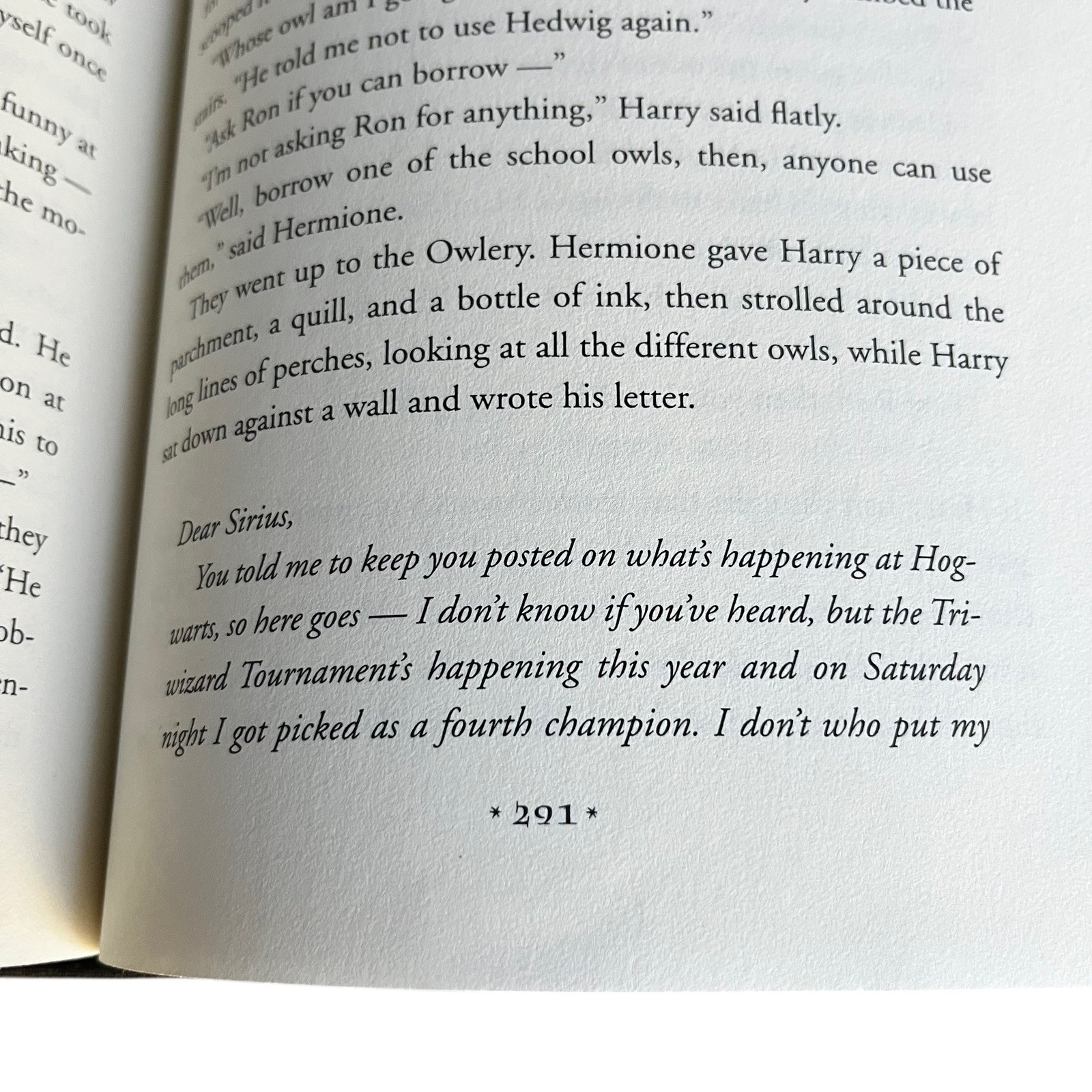 Harry Potter and the Goblet of Fire 1st Edition & Error Pages (pg 291) Free Ship