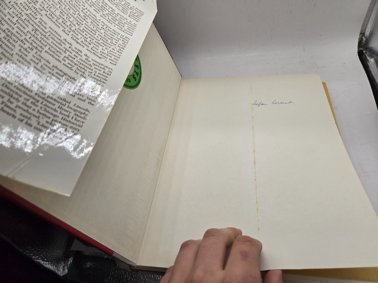 Lincoln Stefan Lorant Author’s Edition w/ slipcase Autographed by author