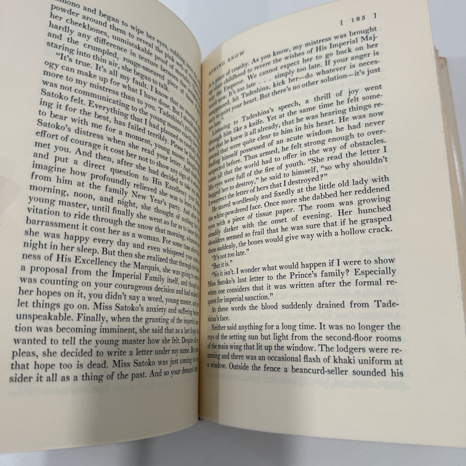 Spring Snow by Yukio Mishima HCDJ 1st Edition 2nd Print Borzoi Books