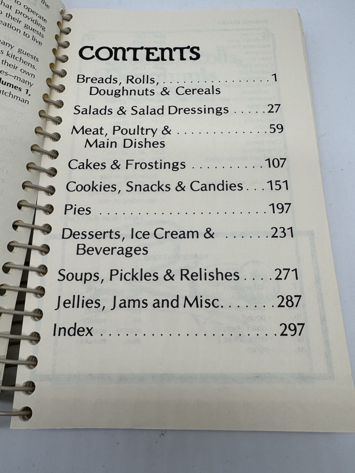 Amish-Country Cookbook Volume 1 Sue Miller 1979 Revised Edition Vintage Spiral