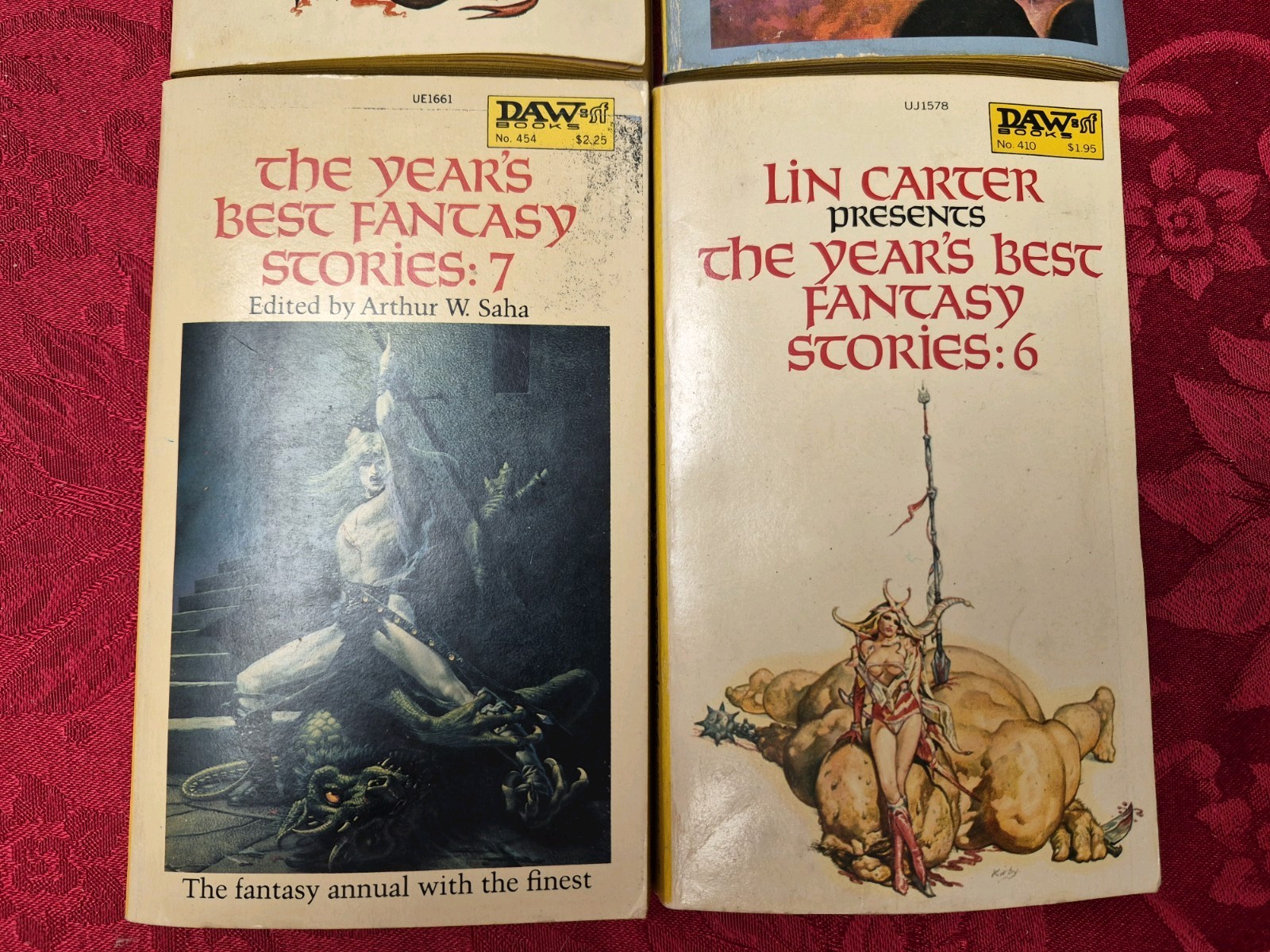 Lot The Year’s Best Fantasy Stories by Lin Carter #3 #4 #6 #7 DAW First Editions