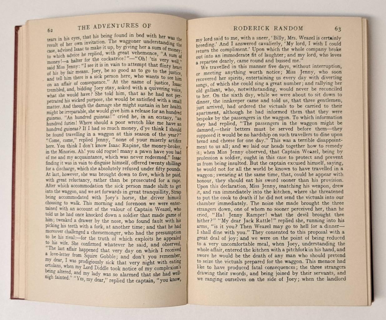 Roderick Random by Tobias Smollett 1931 J M Dent & Sons London & E P Dutton N.Y.