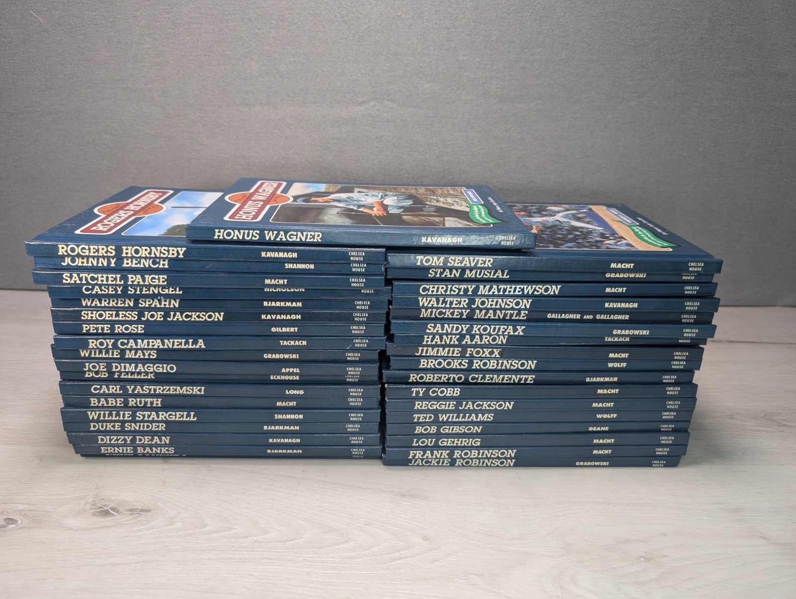 Lot of 36 Baseball Legends Series Hardcover Books Chelsea House 90’s HC Set MLB