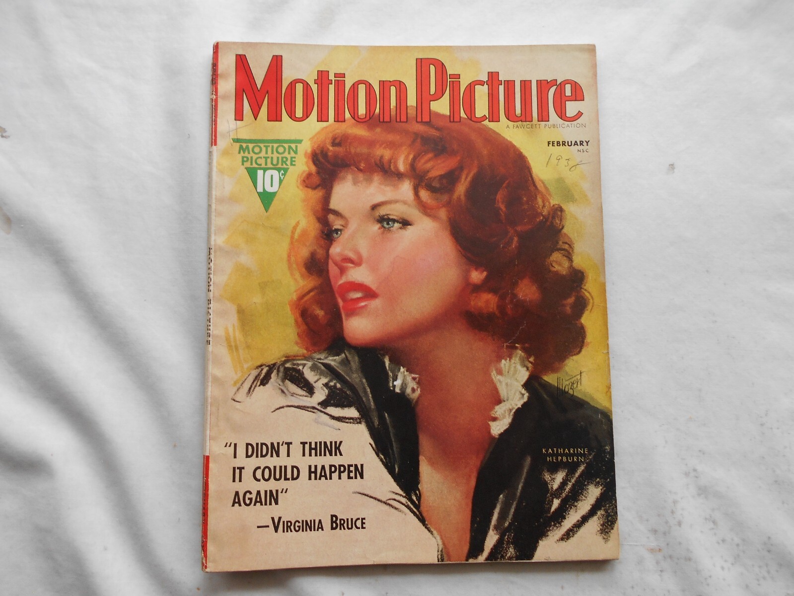 MOTION PICTURE Magazine-FEBRUARY,1938 KATHARINE HEPBURN