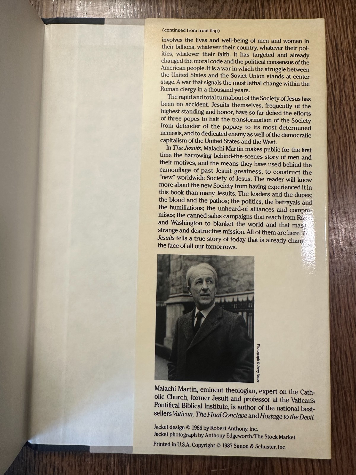 The Jesuits by Malachi Martin (1987, Hardcover) CATHOLICISM CHRISTIAN RELIGION