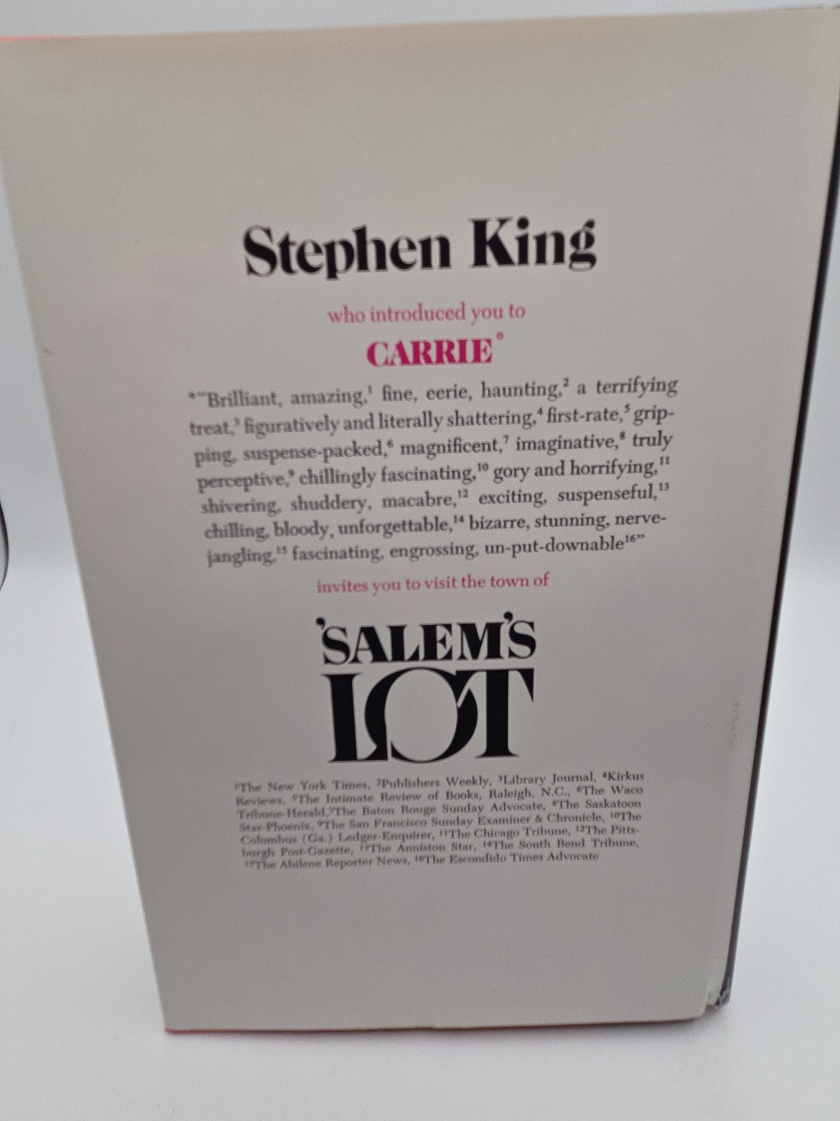 SALEM’S LOT Stephen King Hardcover Acceptable Condition