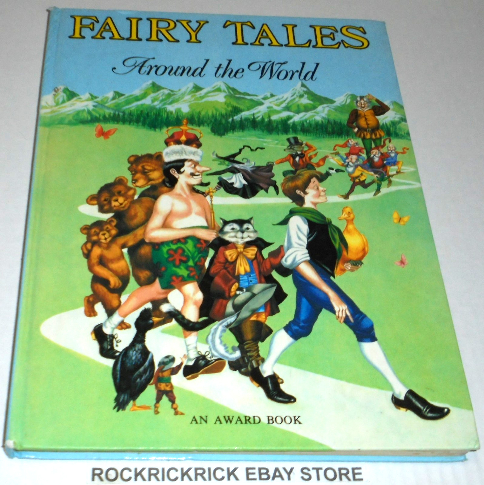 FAIRY TALES AROUND THE WORLD BOOK HARDCOVER 1985 VINTAGE 22CM X 30CM