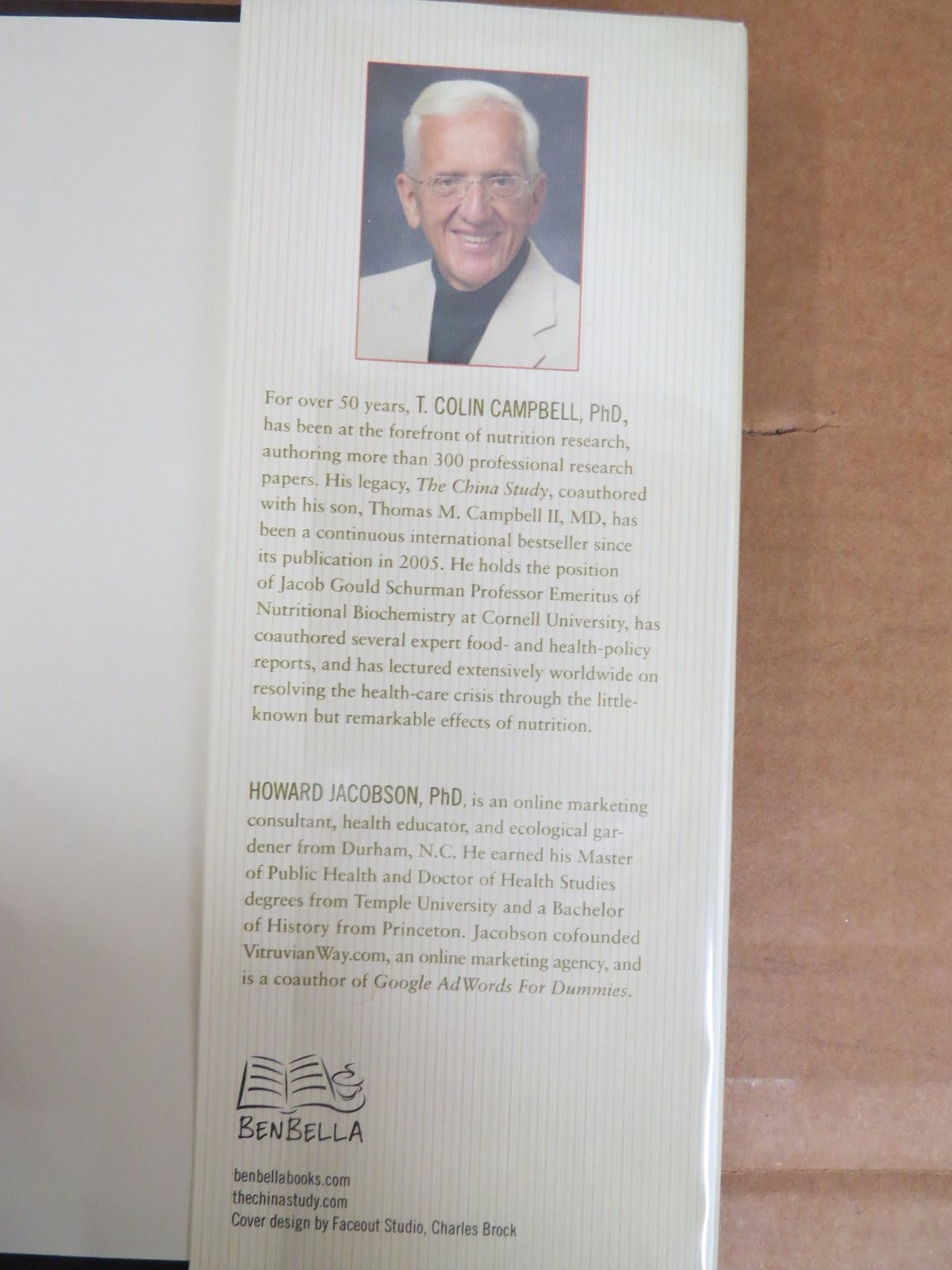 WHOLE Rethinking Science Nutrition T. Colin Campbell 2013 First Ed BenBella