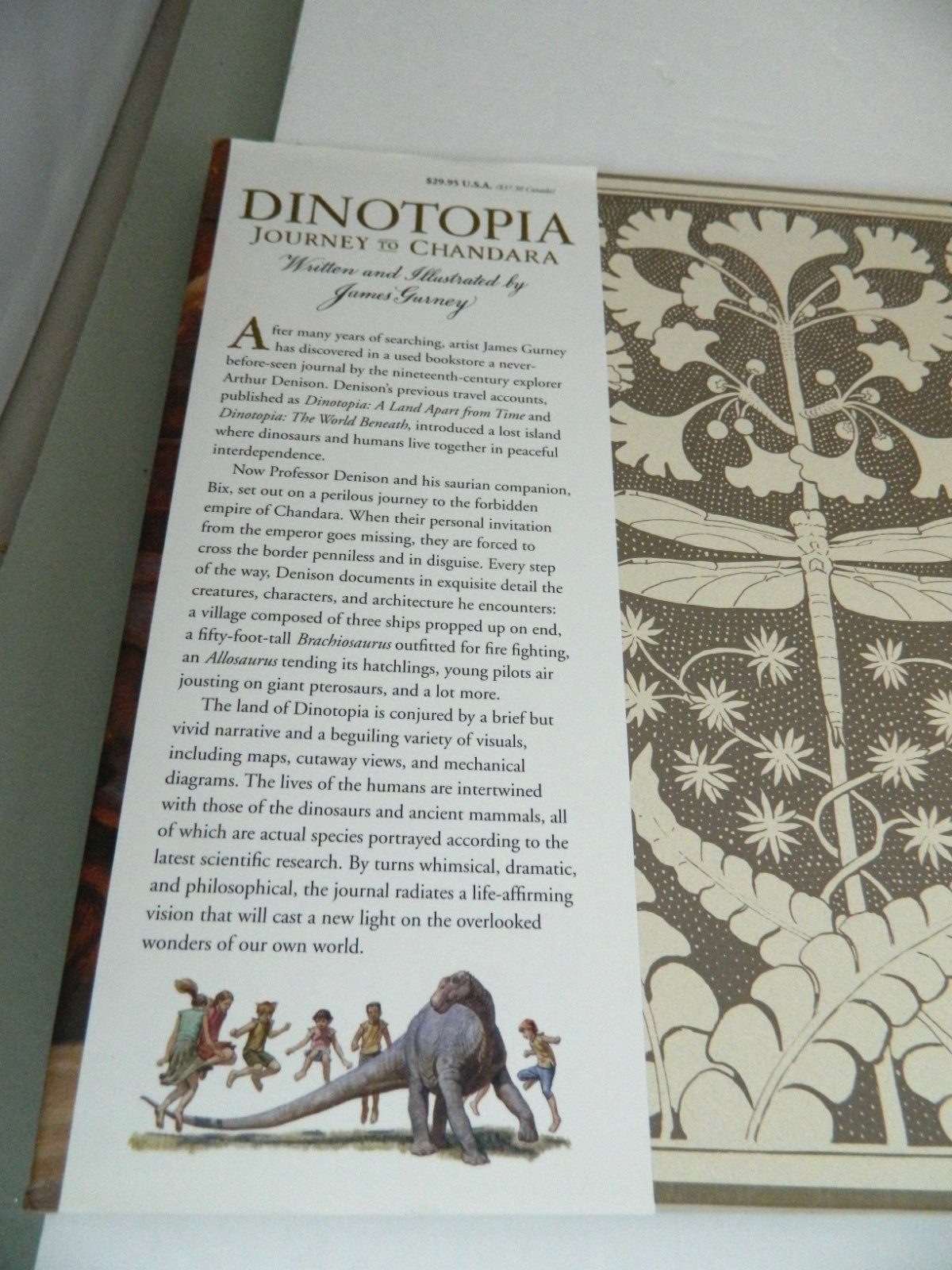 Dinotopia Journey to Chandara 2007 First Edition HC Gurney w/ DJ Tears Stains