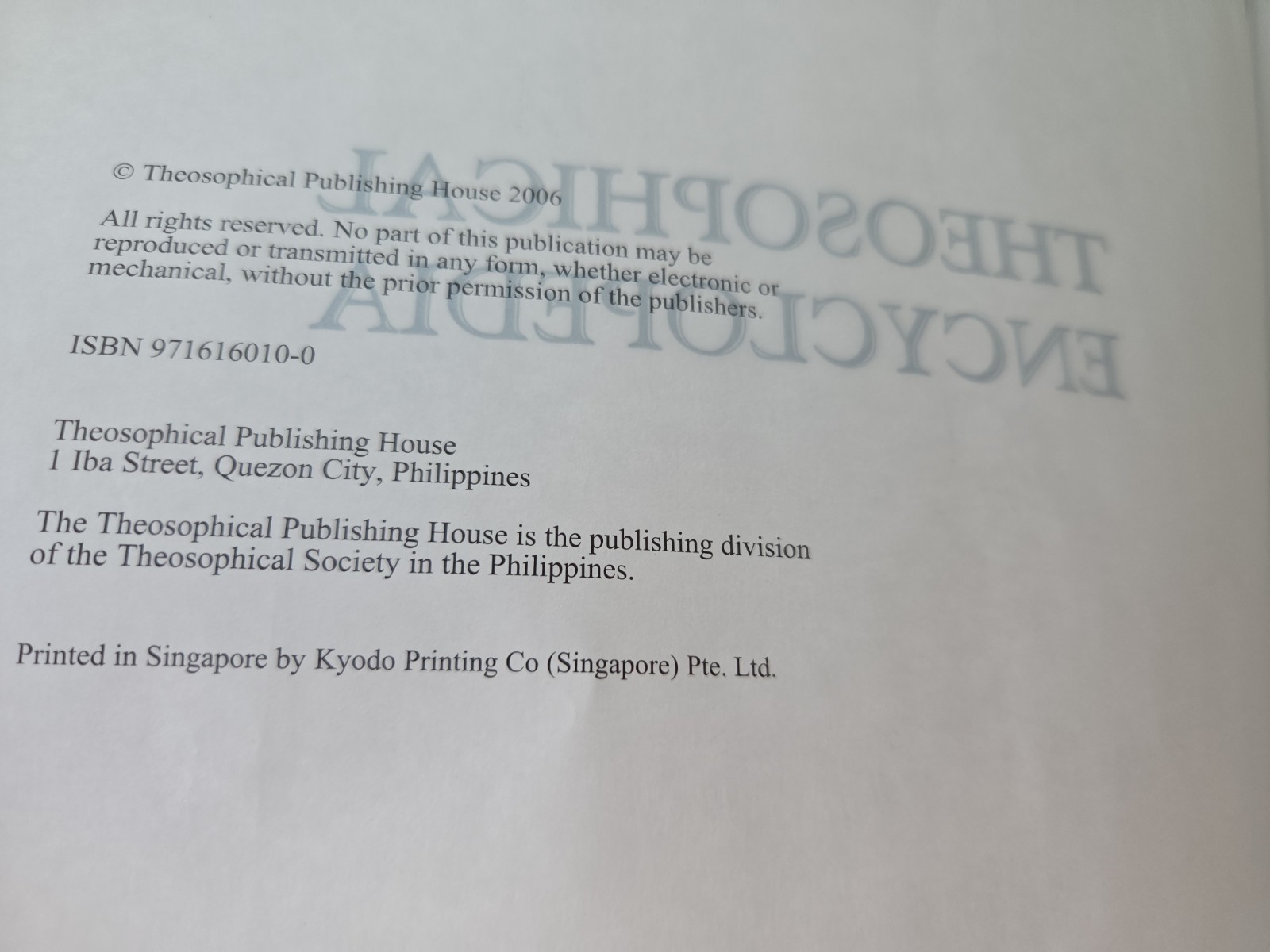RARE Theosophical Encyclopedia Hardcover Book 2006 Philippines HARD TO FIND