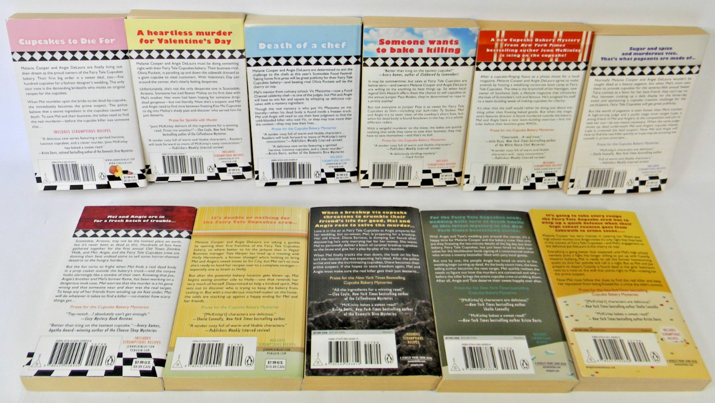 Lot Of 11 Cupcake Bakery Mystery Series Jenn McKinlay books 1-11 (MMPB) – VG