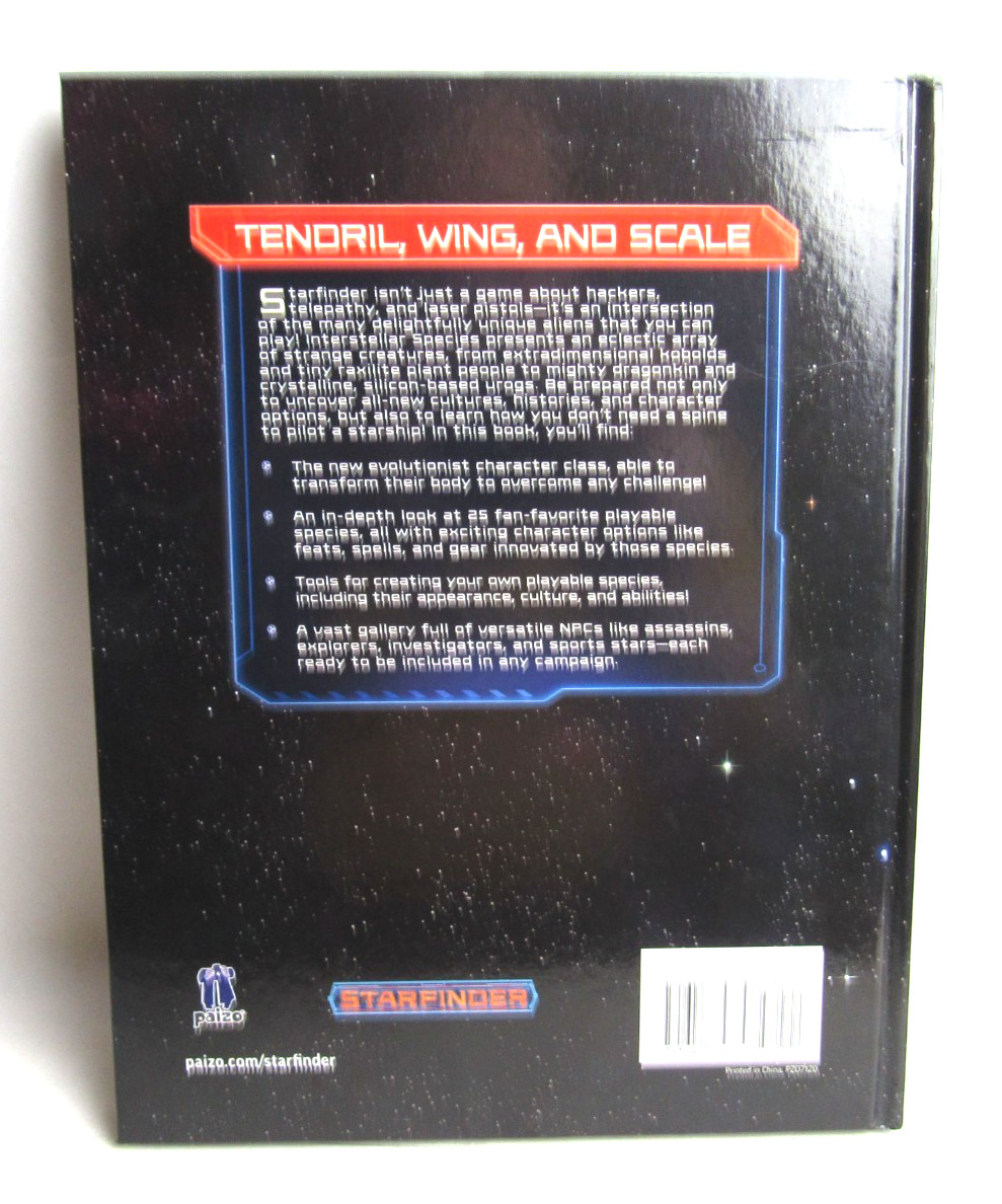 Paizo Starfinder Interstellar Species (Hardback) PZO7120