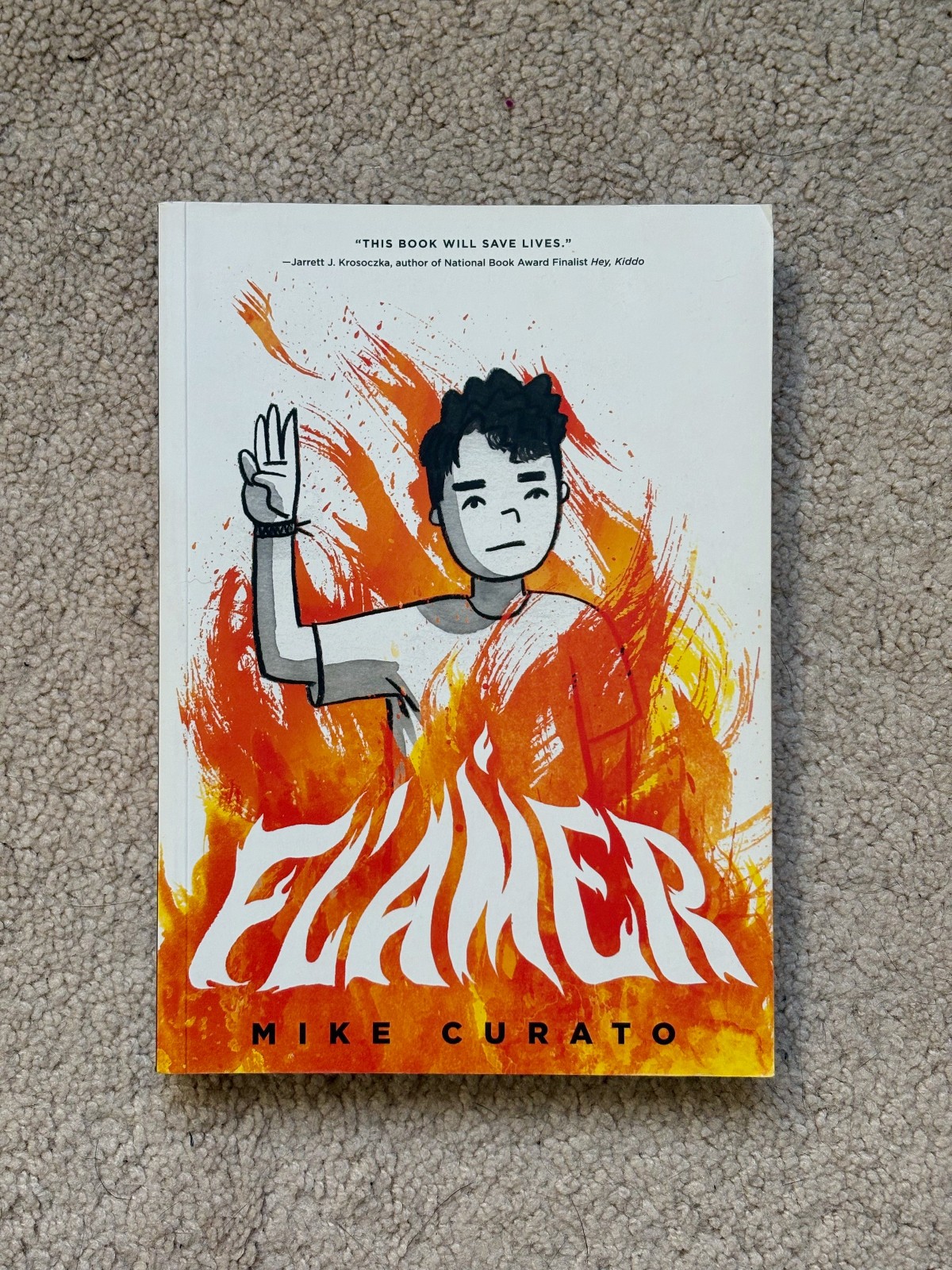 MIKE CURATO FLAMER GRAPHIC NOVEL 1ST EDITION 2020 SIGNED LGBTQ+