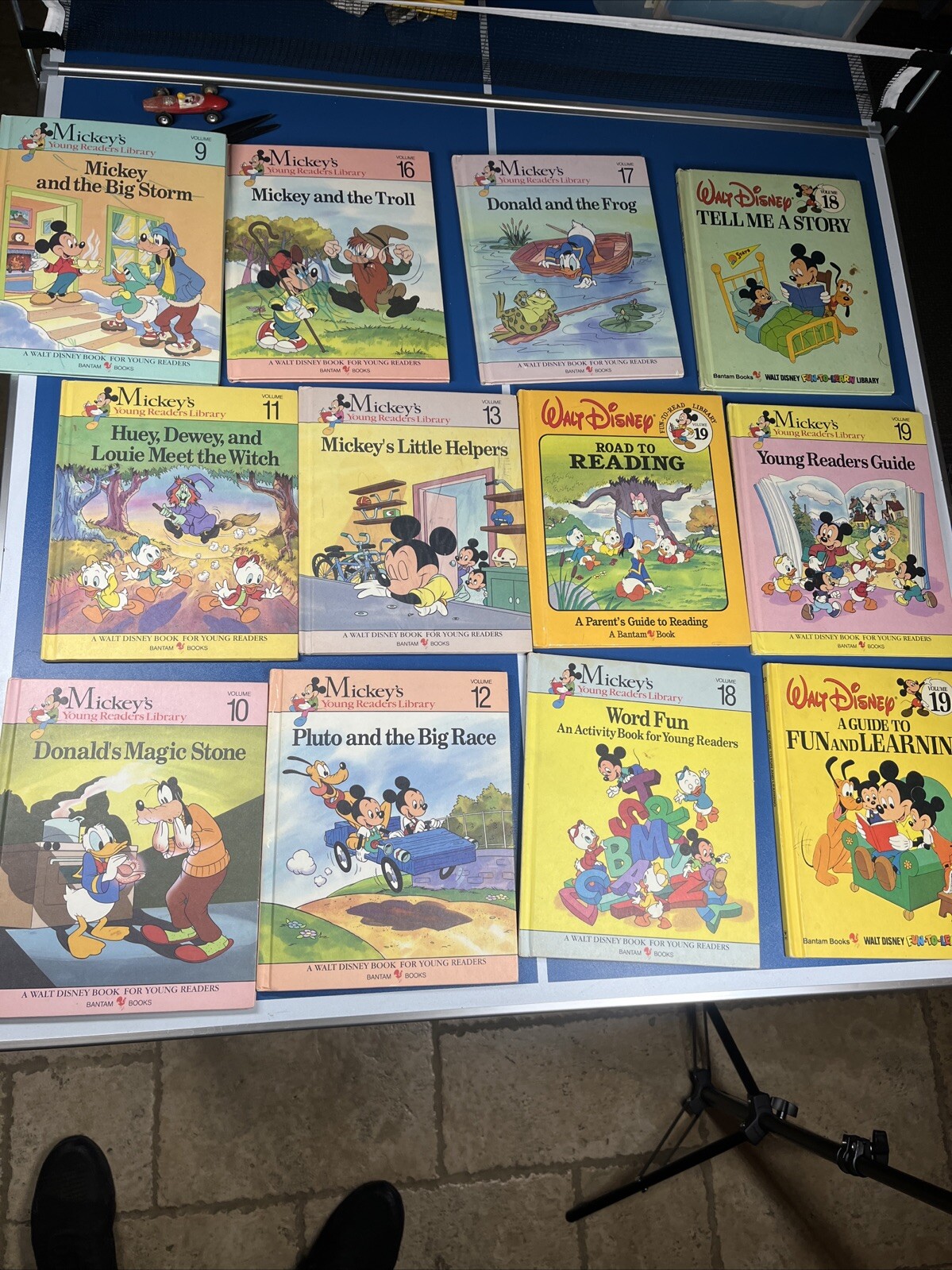 Walt Disney Fun-To-Read Library Lot Set Vintage 1986 1990 Book Hardcovers