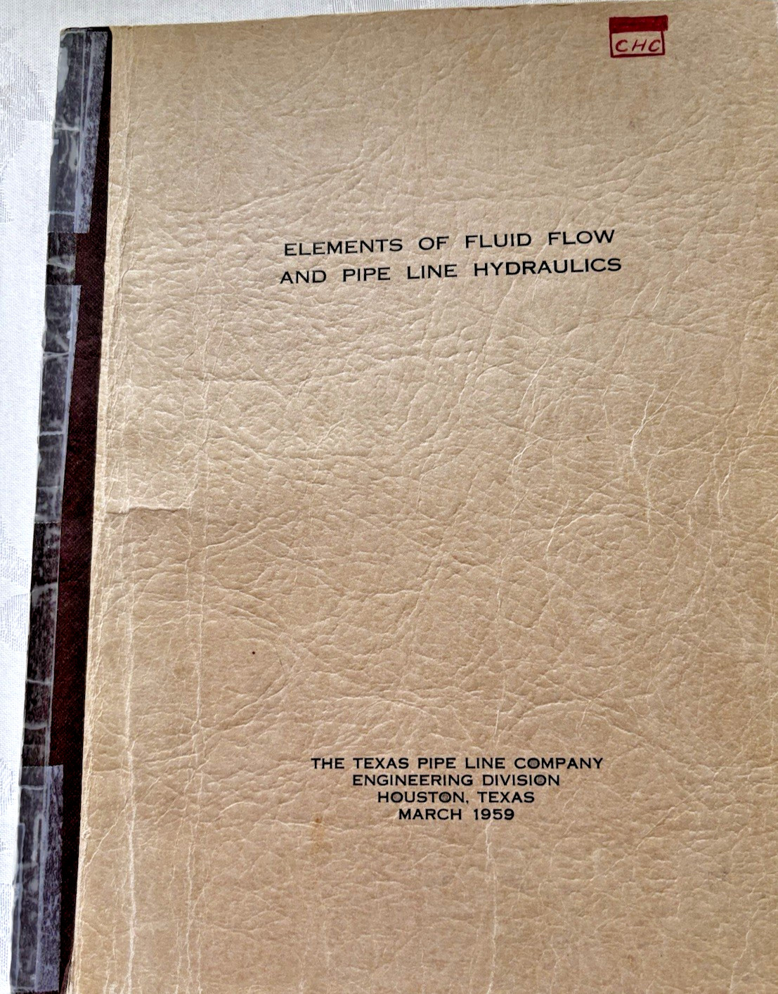 Elements of Fluid Flow and Pipe Line Hydraulics