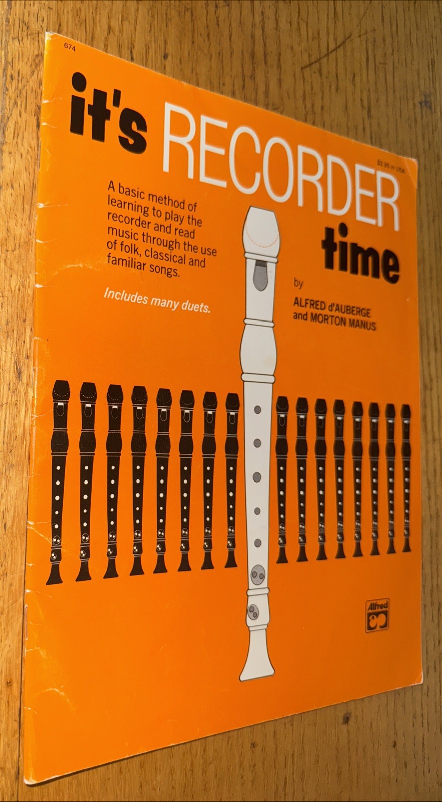 It’s Recorder Time – Paperback By Alfred d’Auberge – GOOD