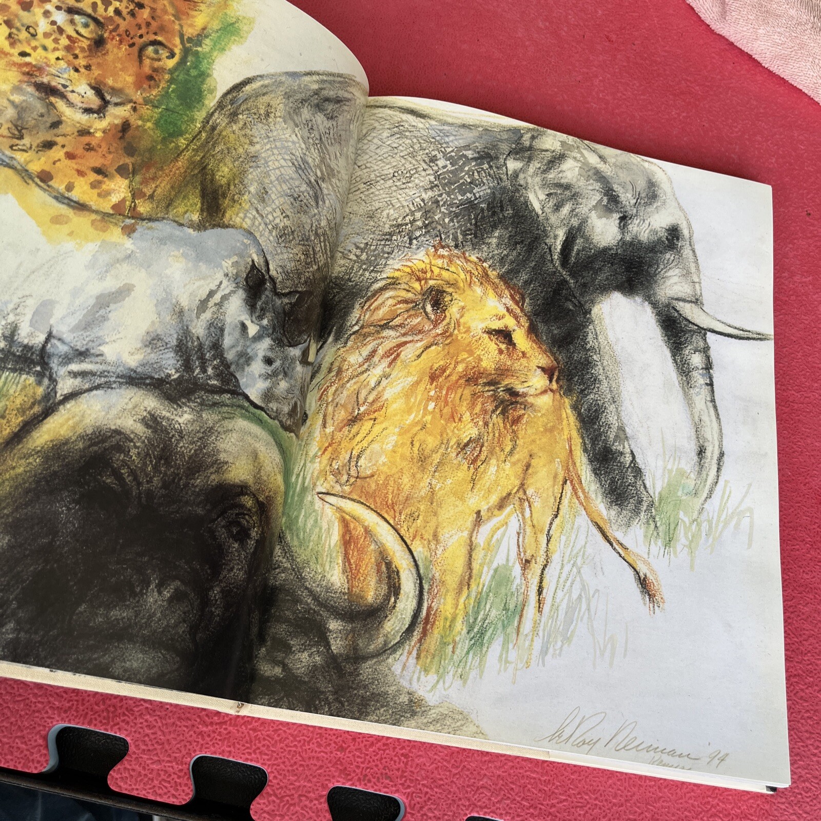Leroy Neiman on Safari (Signed) My Great Hunting Friends Leroy Neiman, HCDJ 1997