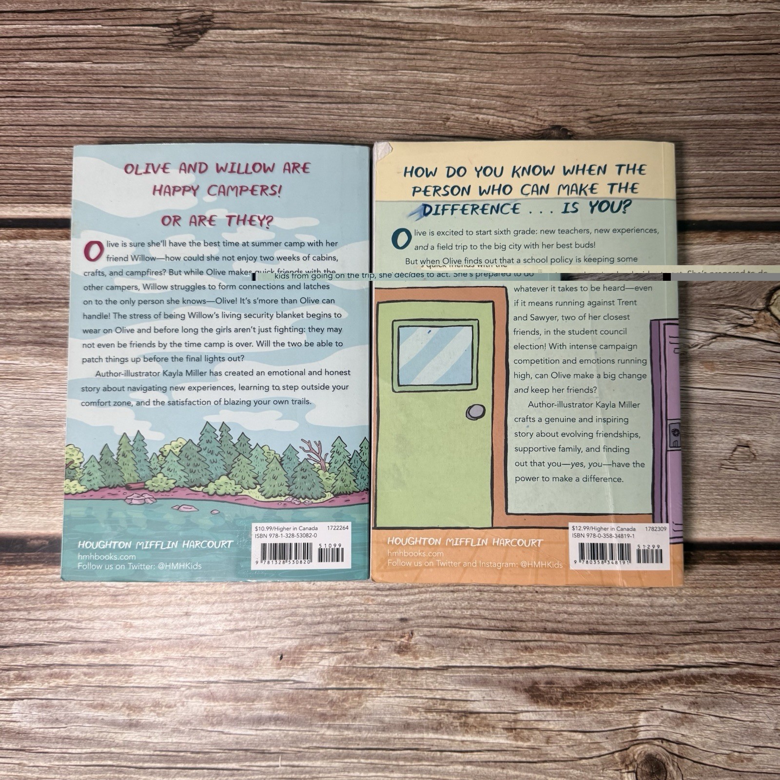 Kayla Miller Book Lot Of 2 – Act, Camp VGC Graphic Novel