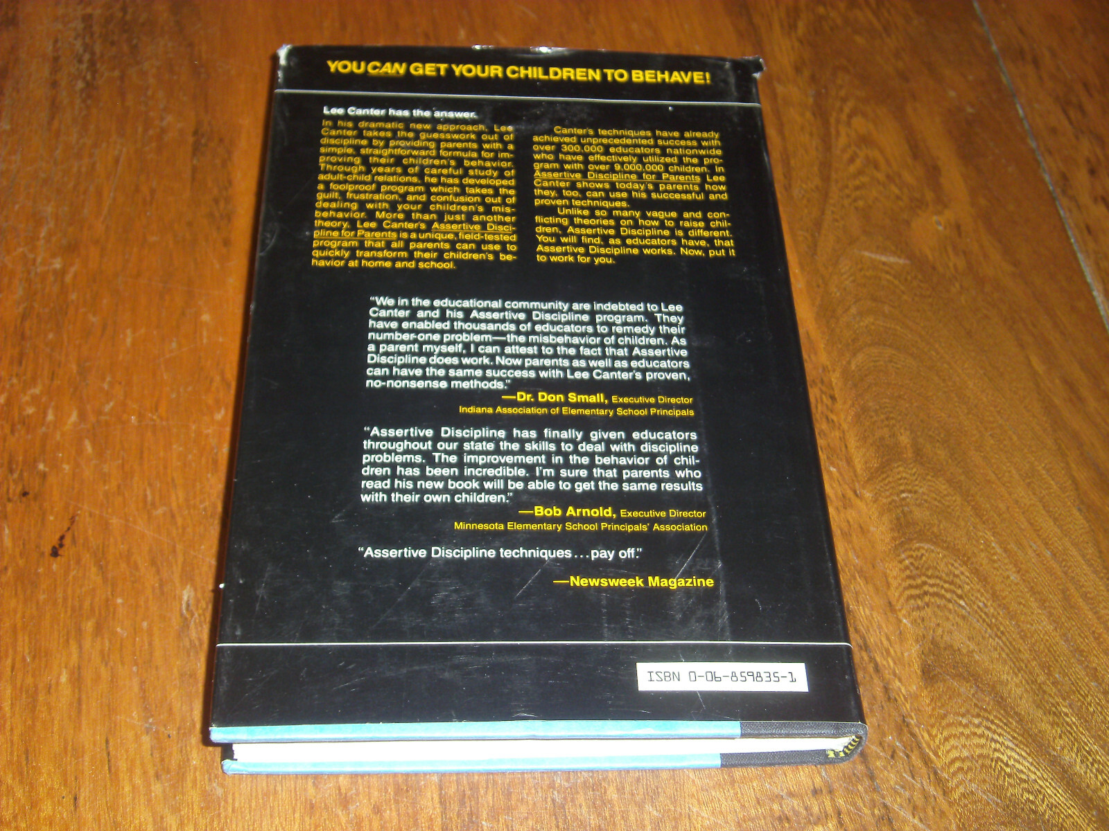 Lee Canter’s Assertive Discipline for Parents by Marlene & Lee Canter (1982) HC