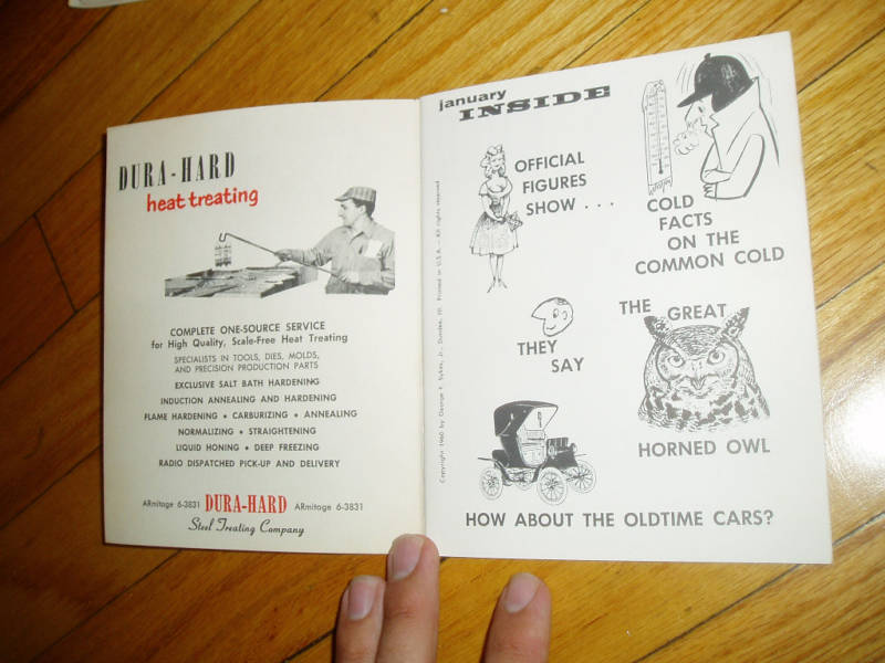 Dura-Hard Steel Treating Company Chicago 1960 Magazine