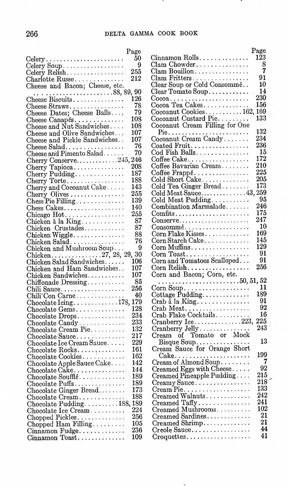 1922 Delta Gamma cook book 270 Pages