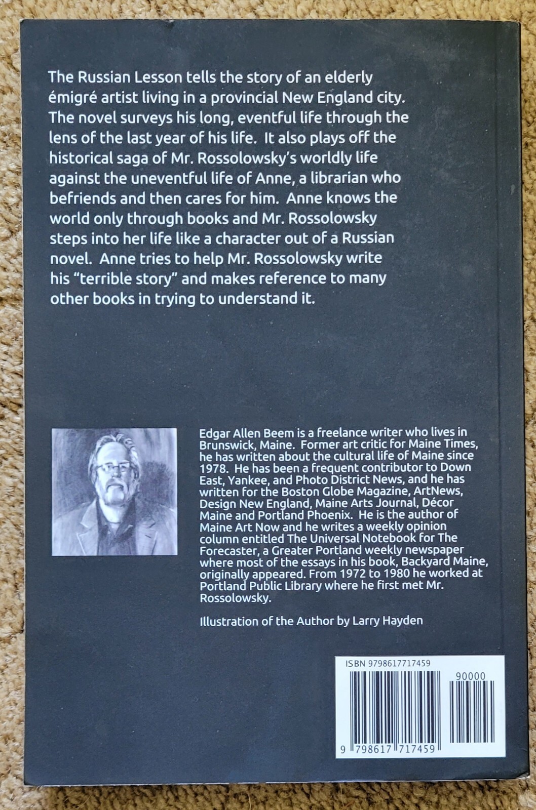 Autographed THE RUSSIAN LESSON by Edgar Allen Beem, 2018 Privately Published