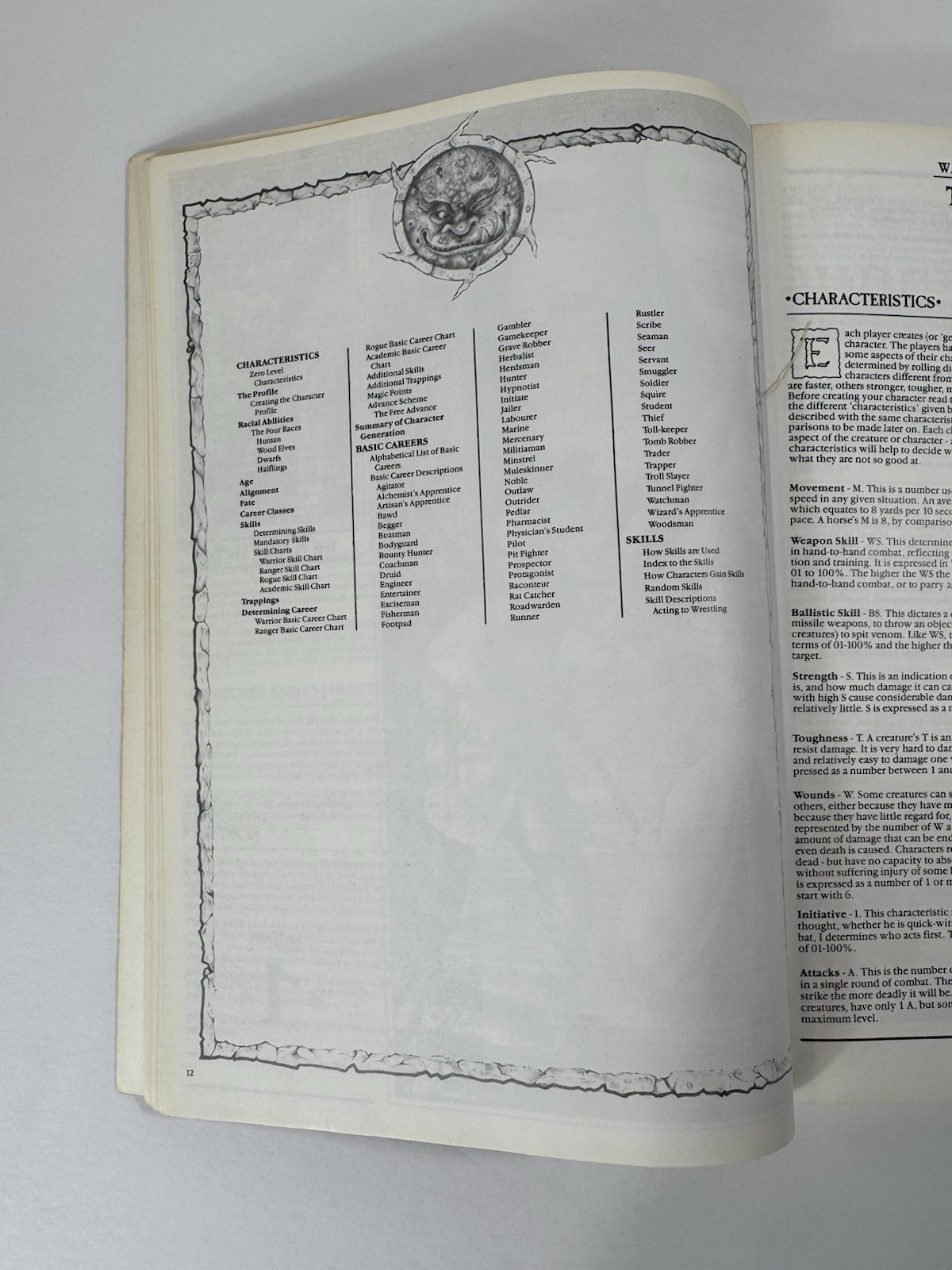 Warhammer Fantasy Roleplay RULEBOOK WFRP Games Workshop, 1988