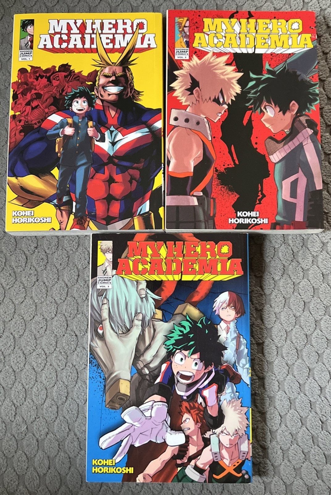 My Hero Academia Manga Lot Of 3 Books Volumes 1-3 Viz Media Paperback