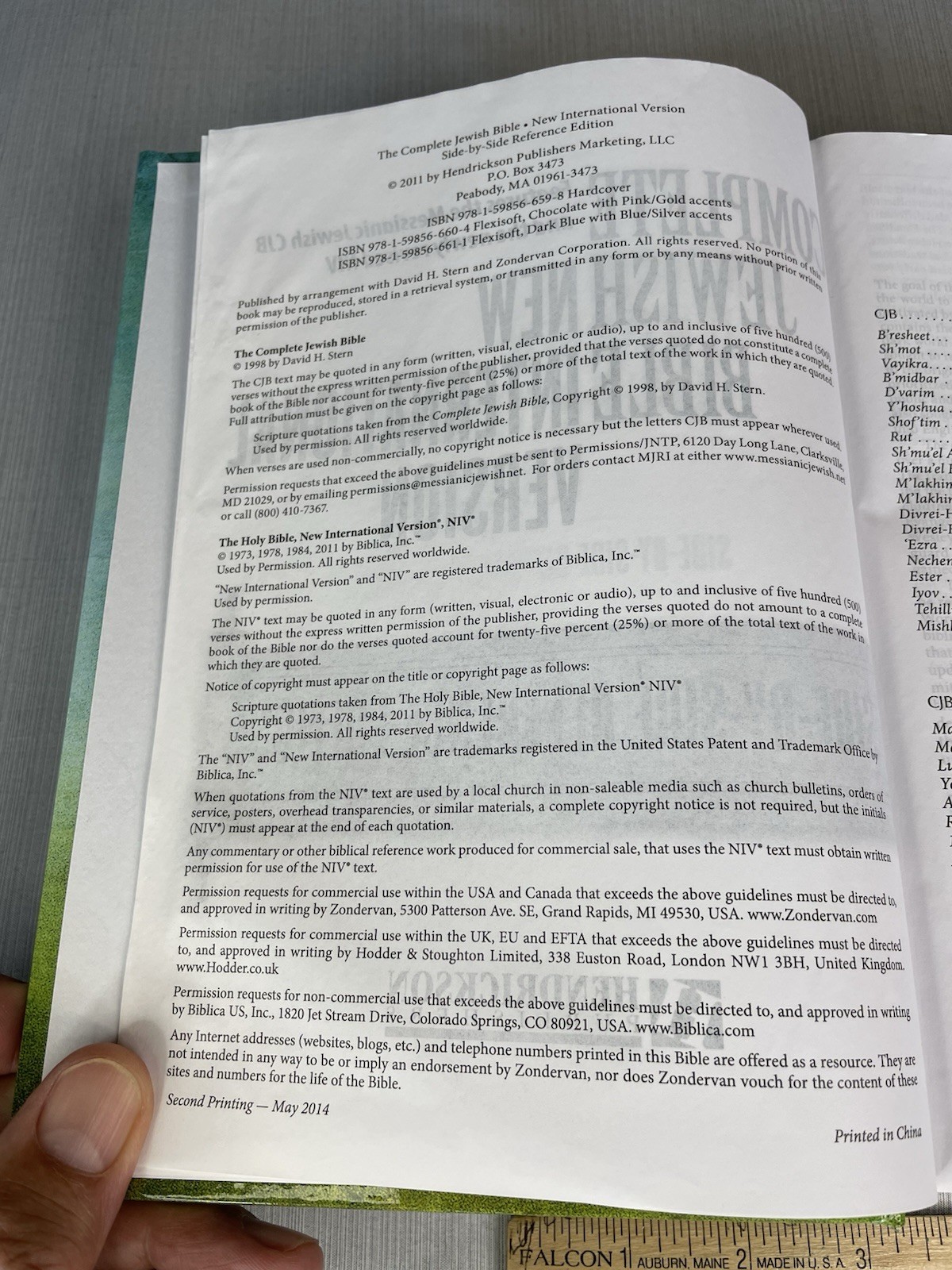 Complete Jewish Bible-PR-Cjb/NIV by Hendrickson Publishers (2011, Hardcover)