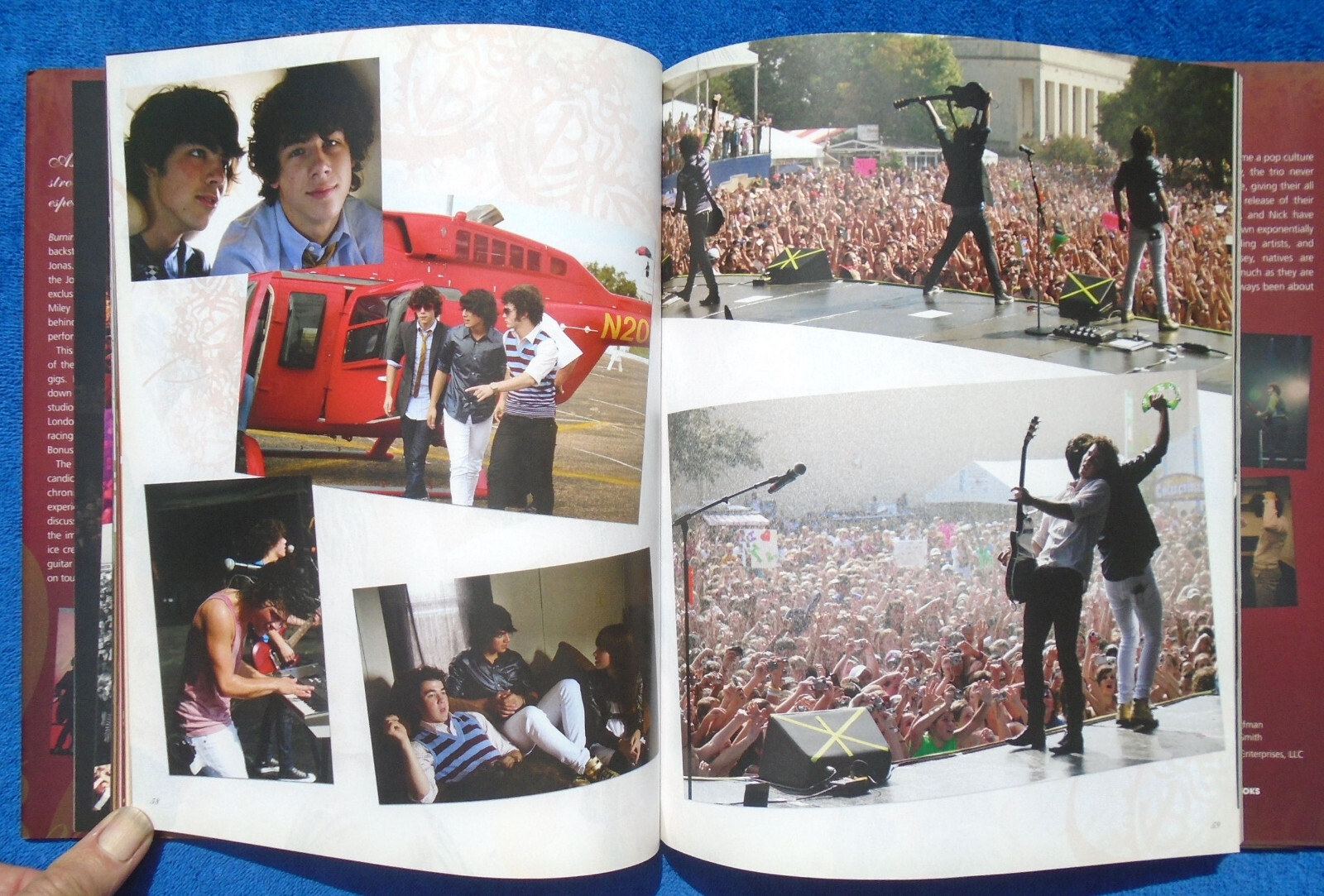 JONAS BROTHERS “Burning Up” ©2008 Hardcover 146 pages New Condition