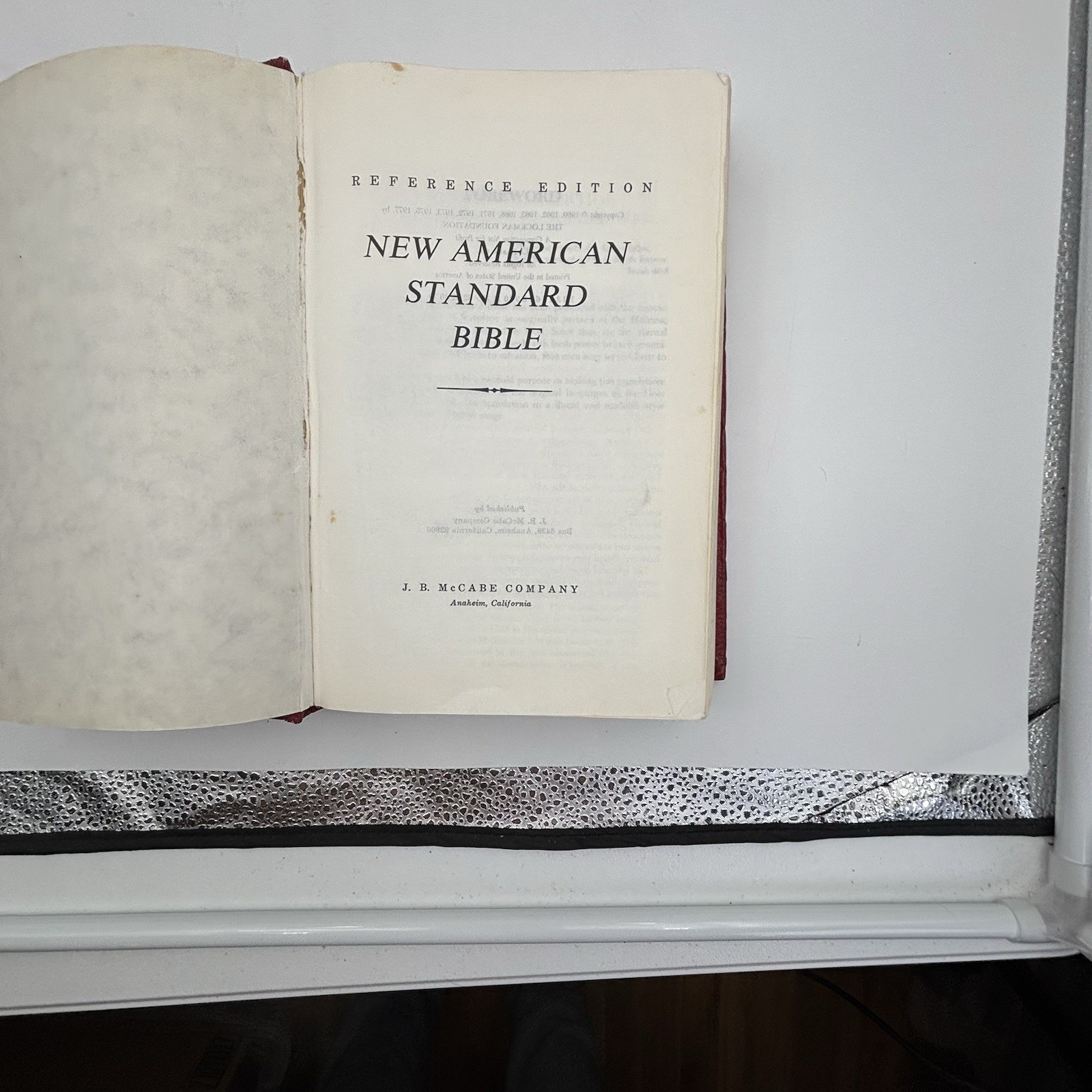 New American Standard Bible Reference Edition Concordance Moody Press 1977 HC