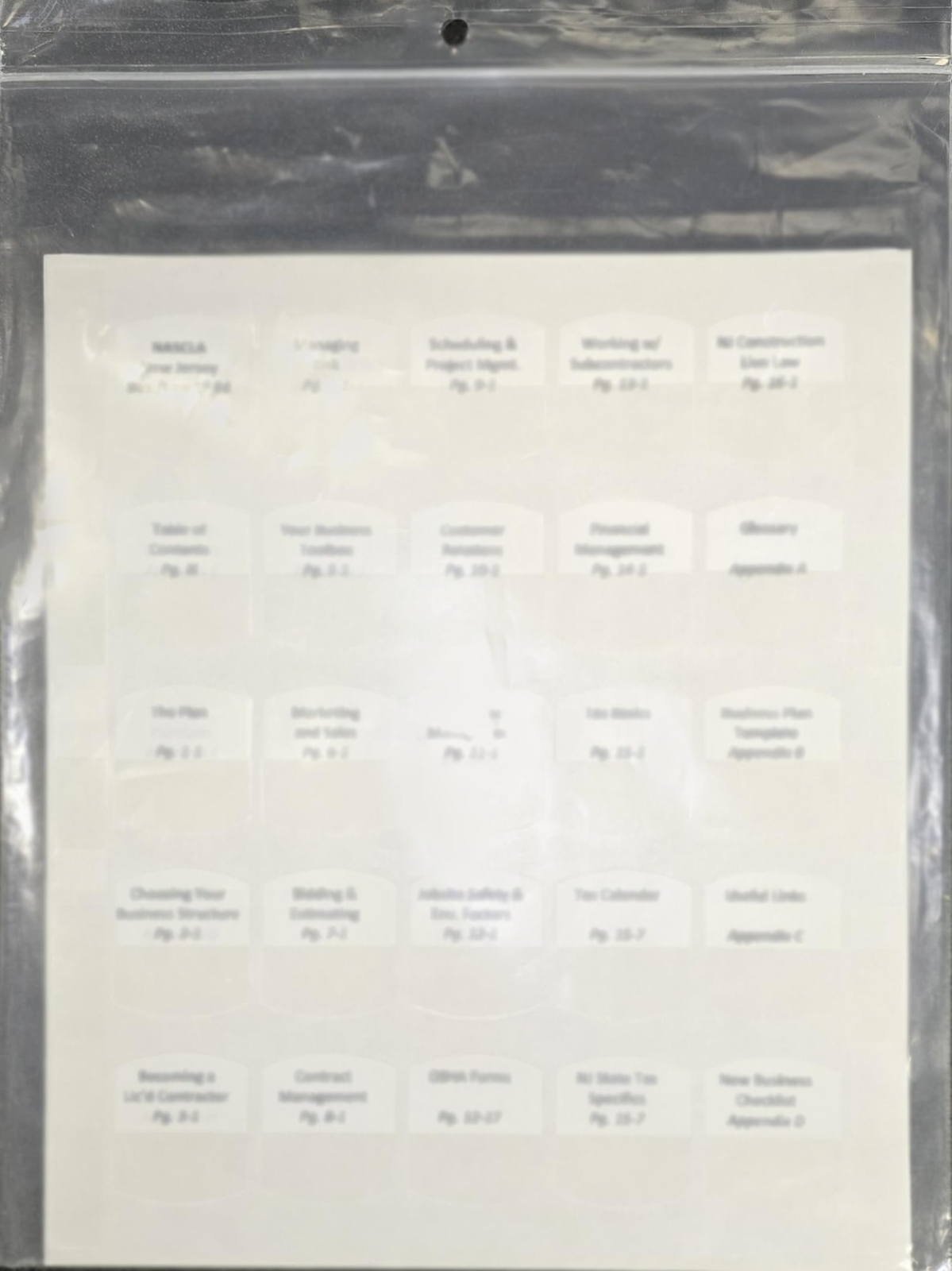 Pre Printed Tabs for the Residential CONTRACTOR CONTRACT ADMINISTRATION &…