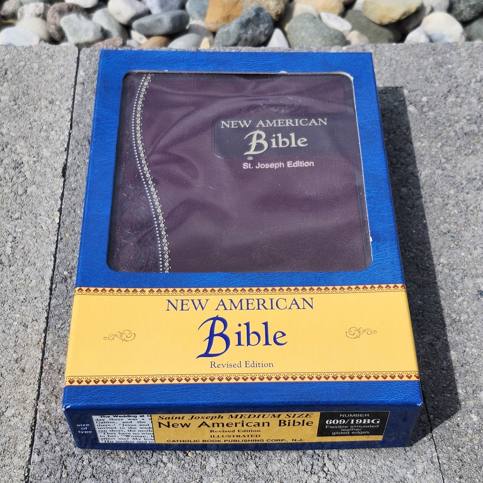New American Bible Saint Joseph Simulated Leather med, size with box Catholic