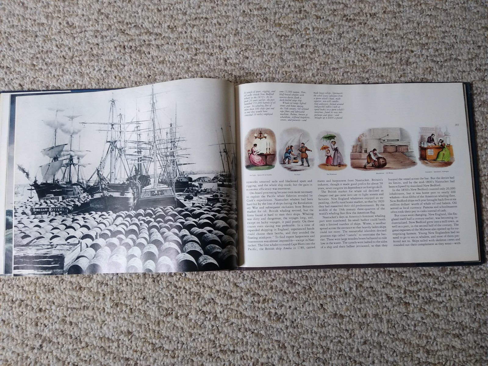 Romance of the Sea Book Vintage Boats Ships Maritime Photography History Vintage