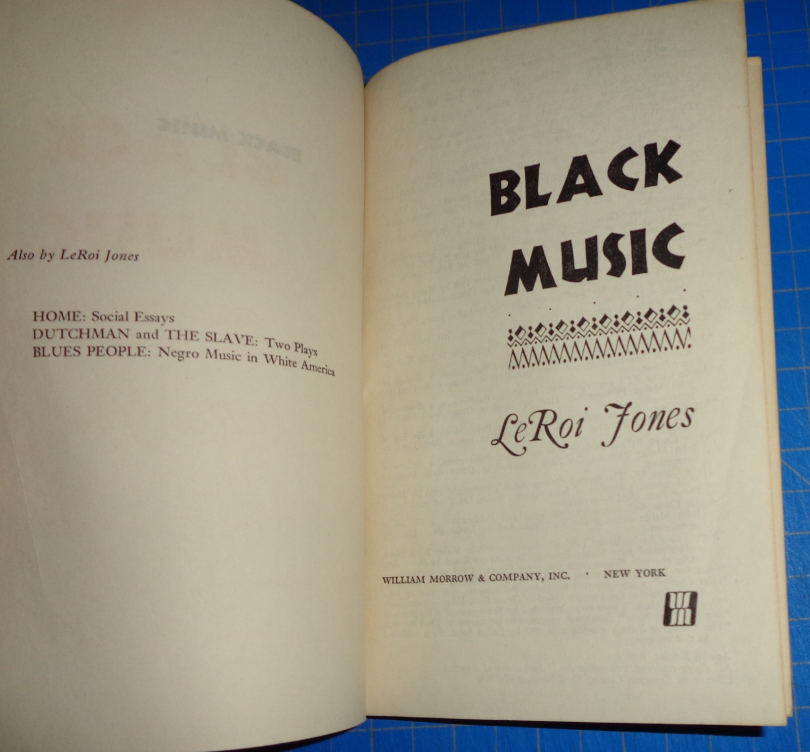 BLACK MUSIC by LeRoi Jones (Amiri Baraka) – Apollo Paperback