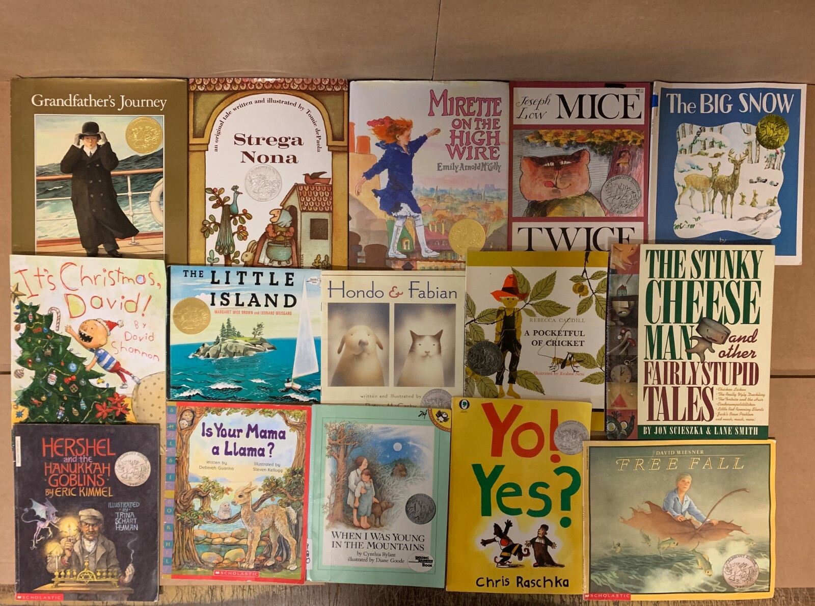 Lot of 15 Caldecott Honor Award Winning Chapter Children Kid Books AR*RANDOM MIX