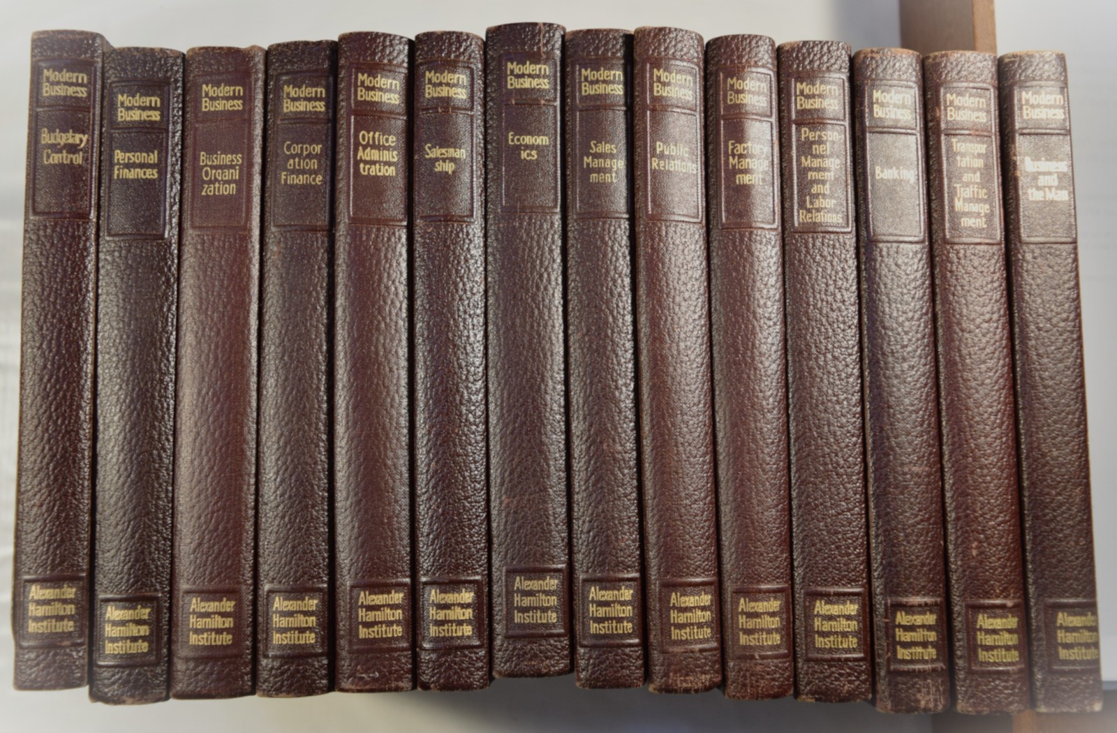 14 Books – Vintage Modern Business Alexander Hamilton Institute 1954 Edition