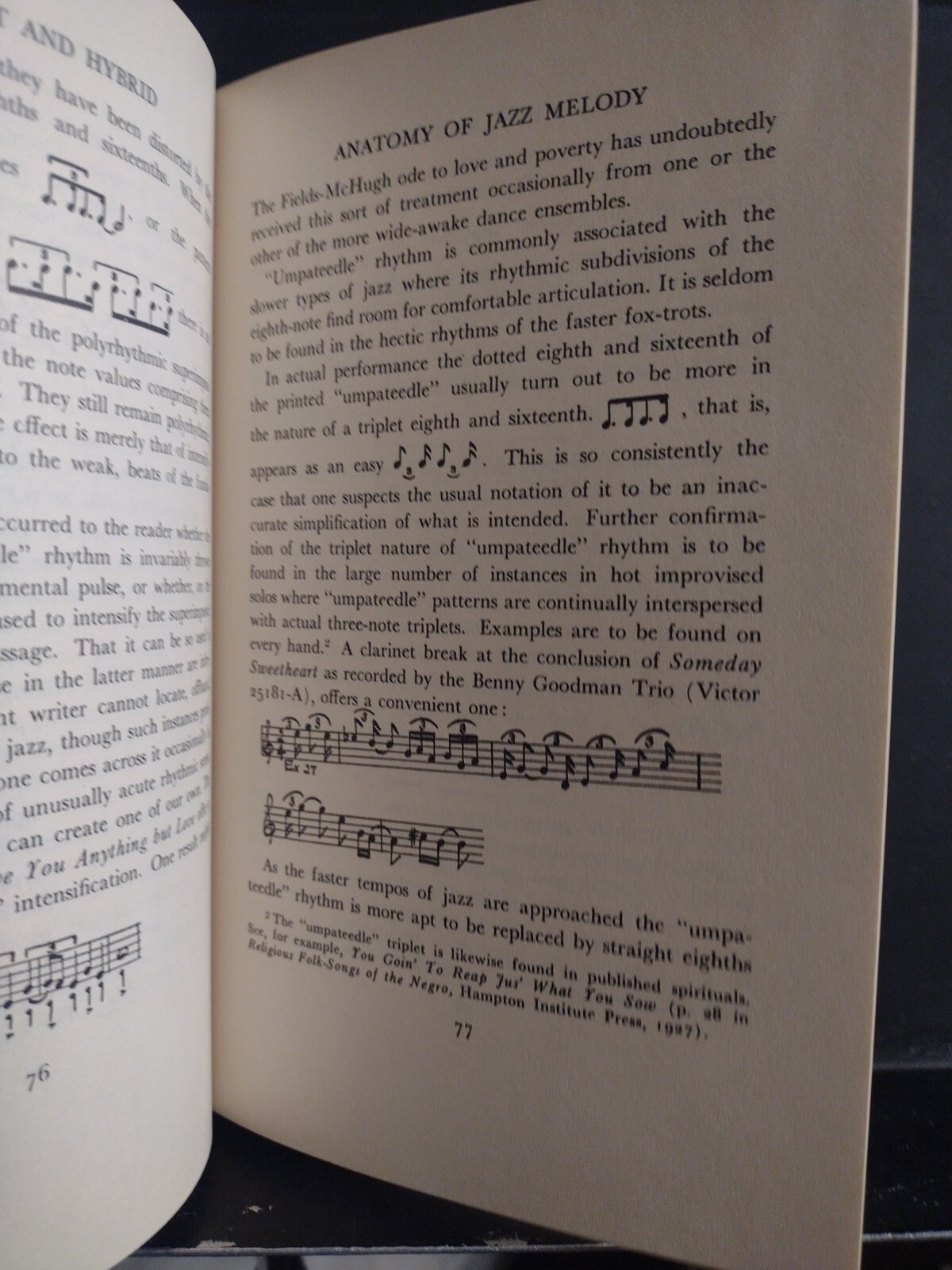 Jazz, Hot and Hybrid Winthrop Sargeant 3rd Ed. Enlarged Paperback In HC EX Lib