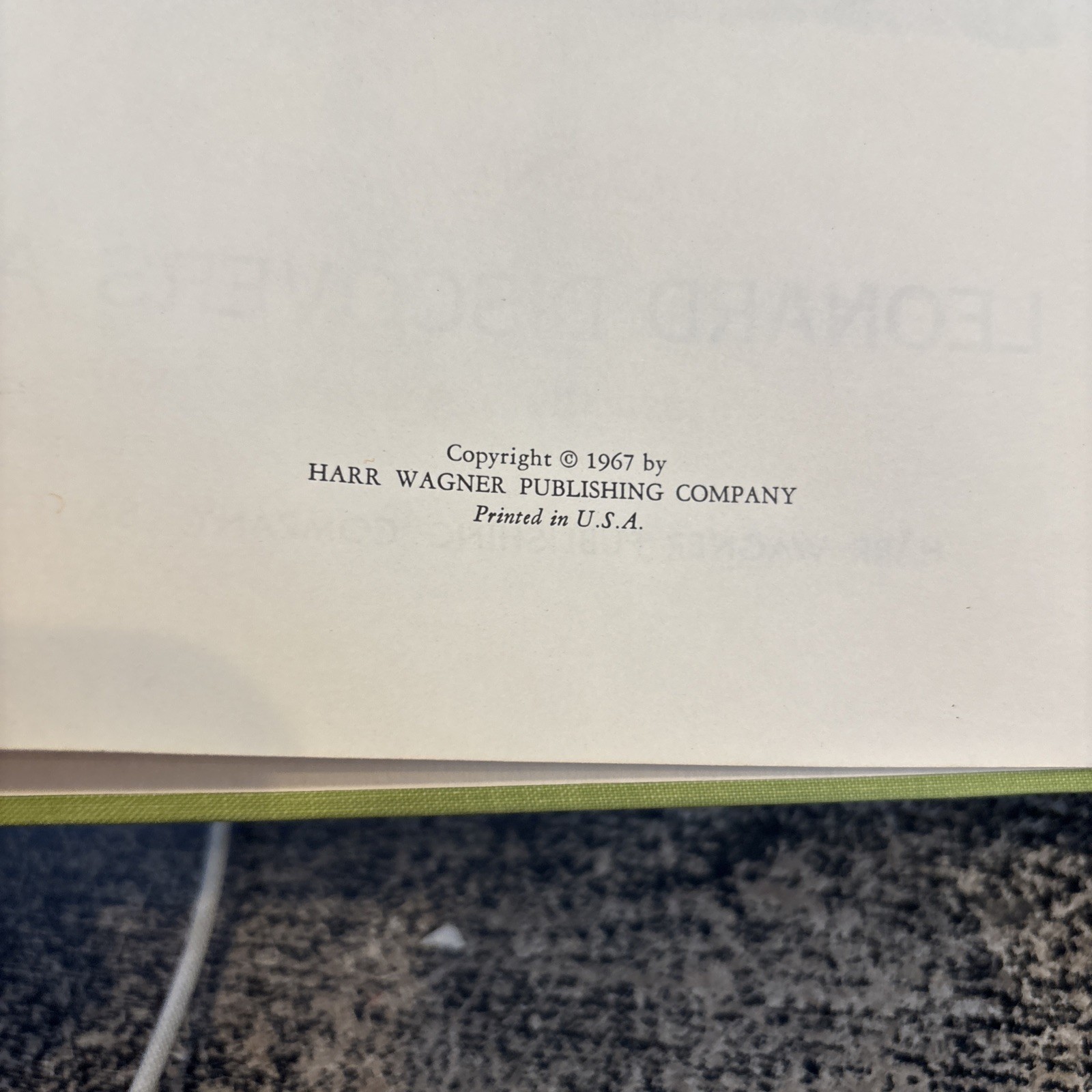Leonard Discovers Africa By Gene Darby. 1967 HC Edition