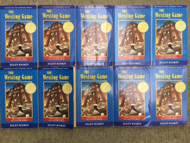 The Westing Game class set Ellen Raskin Newbery Guided Reading lot 10 paperbacks