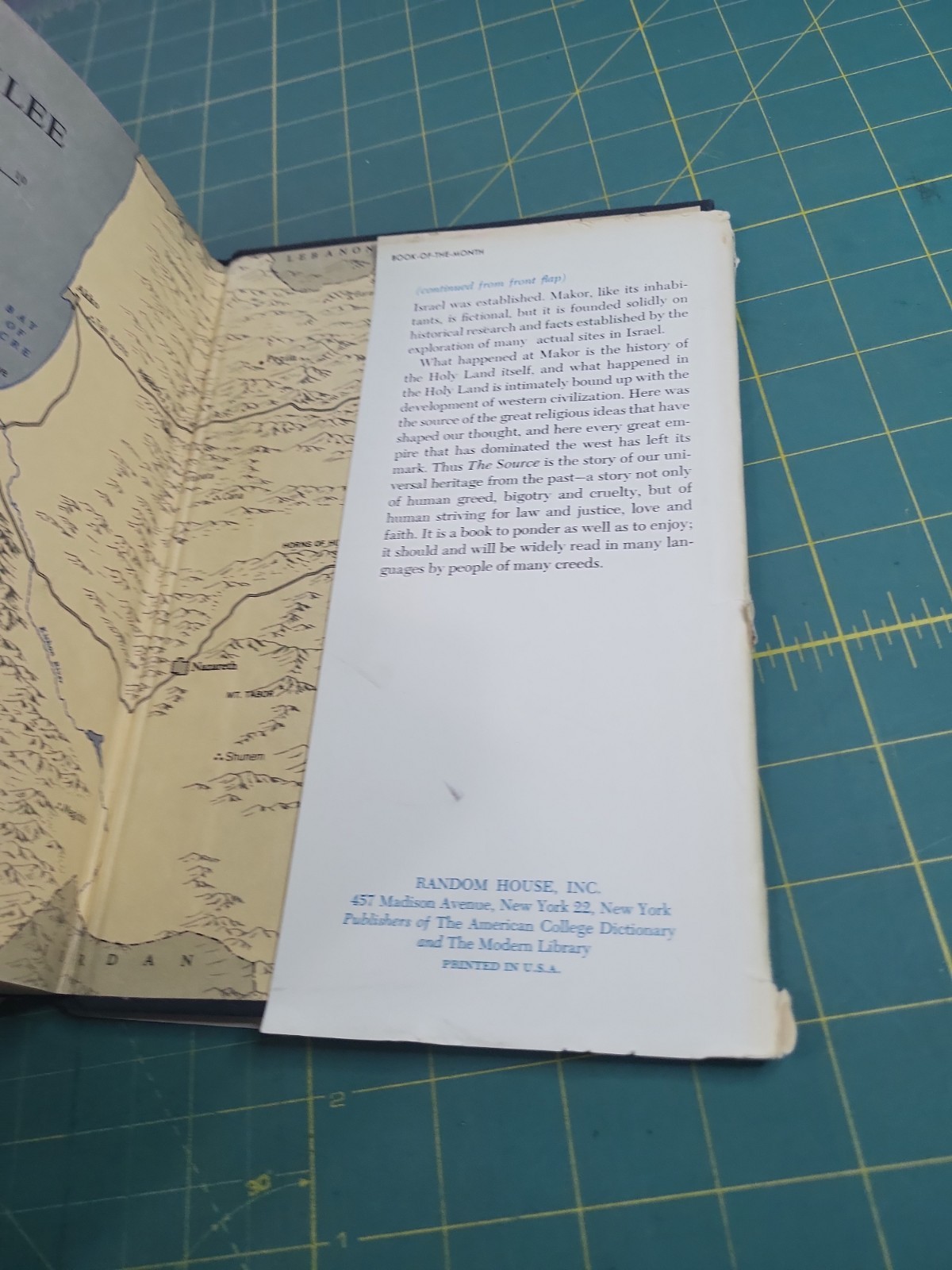 “The Source” by James A. Michener (1965, HC w/ Dust Jacket)