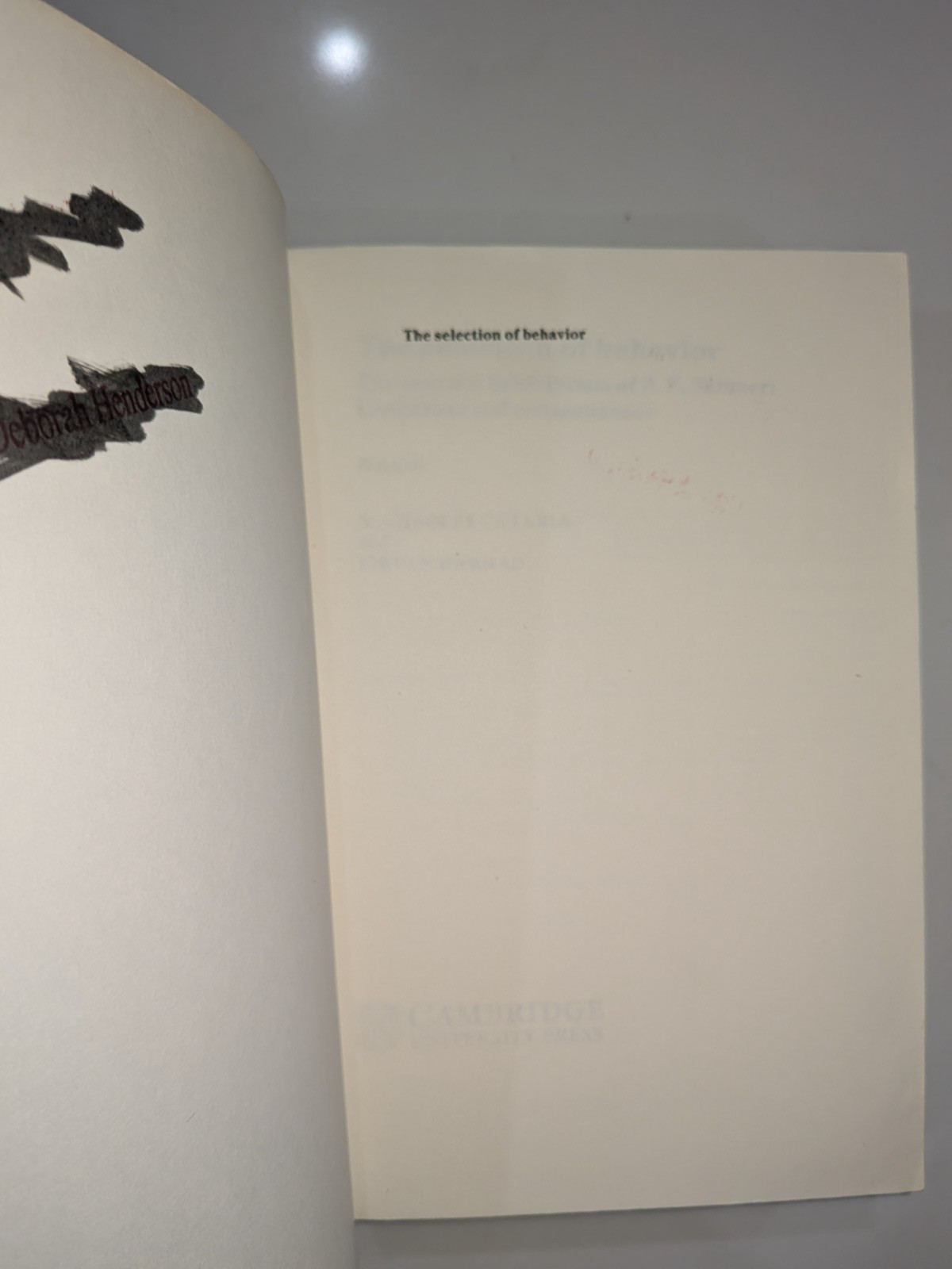 Selection of Behavior – B.F. Skinner | 1994 | Cambridge University Press | PB