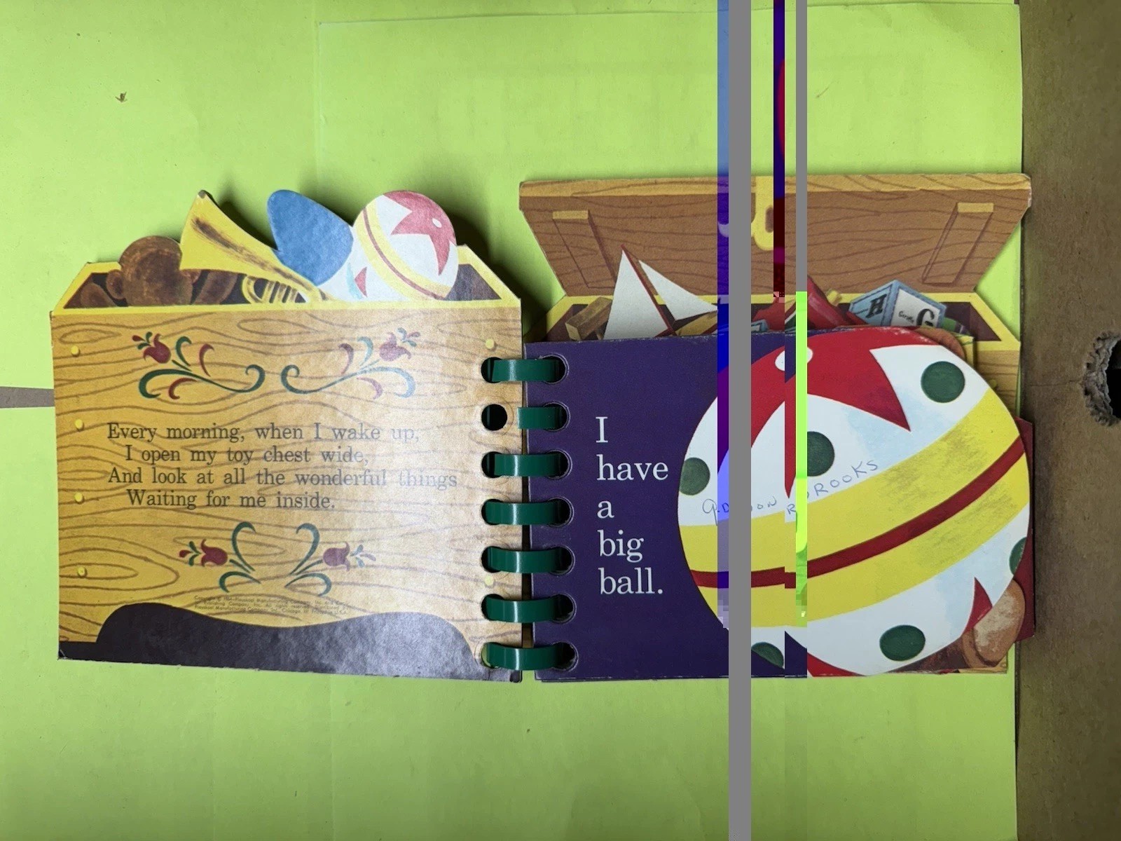 Vintage 1964 Playskool My Toys Chubby Playbook Joe Kaufman Interactive Board Boo