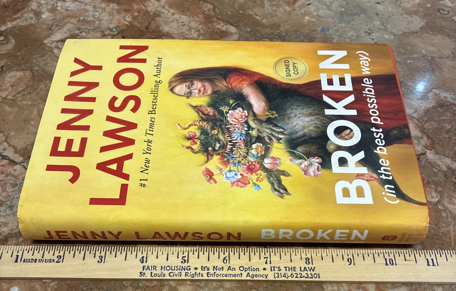 Signed Book Broken In The Best Possible Way Jenny Lawson Humor Books