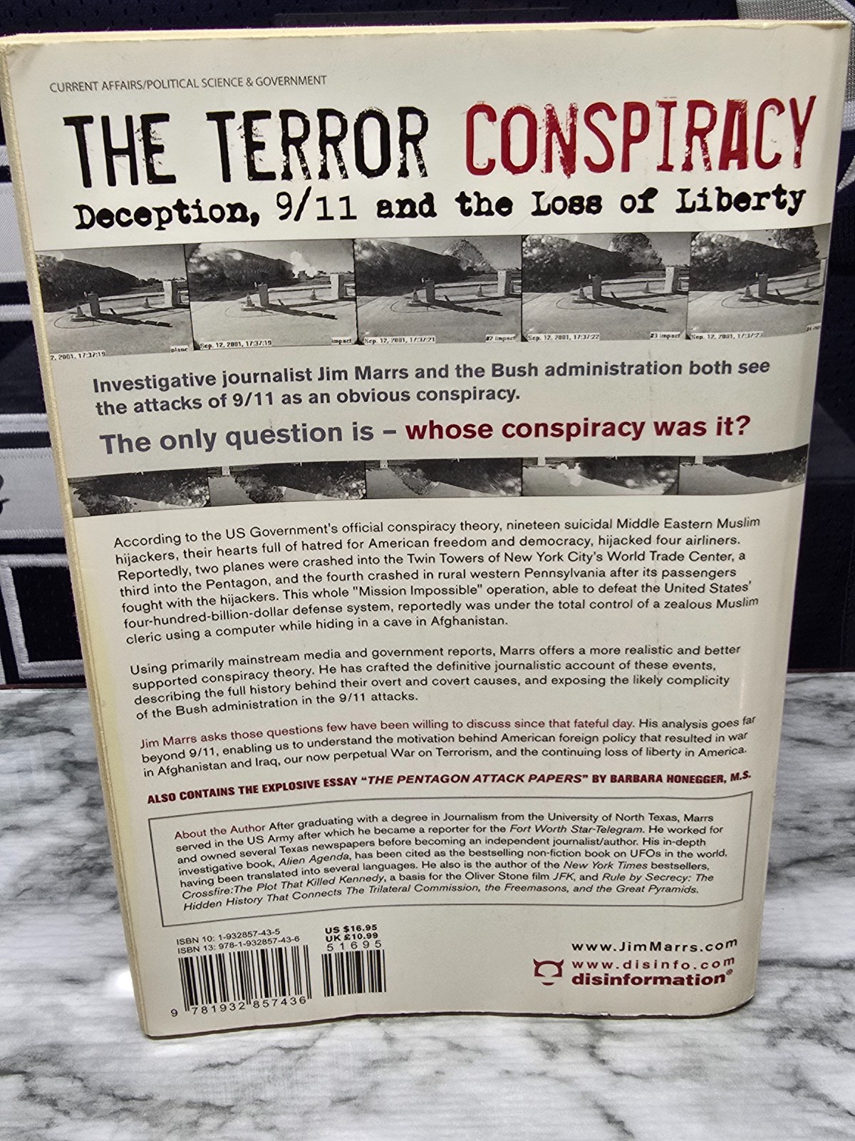 The Terror Conspiracy: Deception 9/11, and the Loss of Liberty by Jim Marrs Book