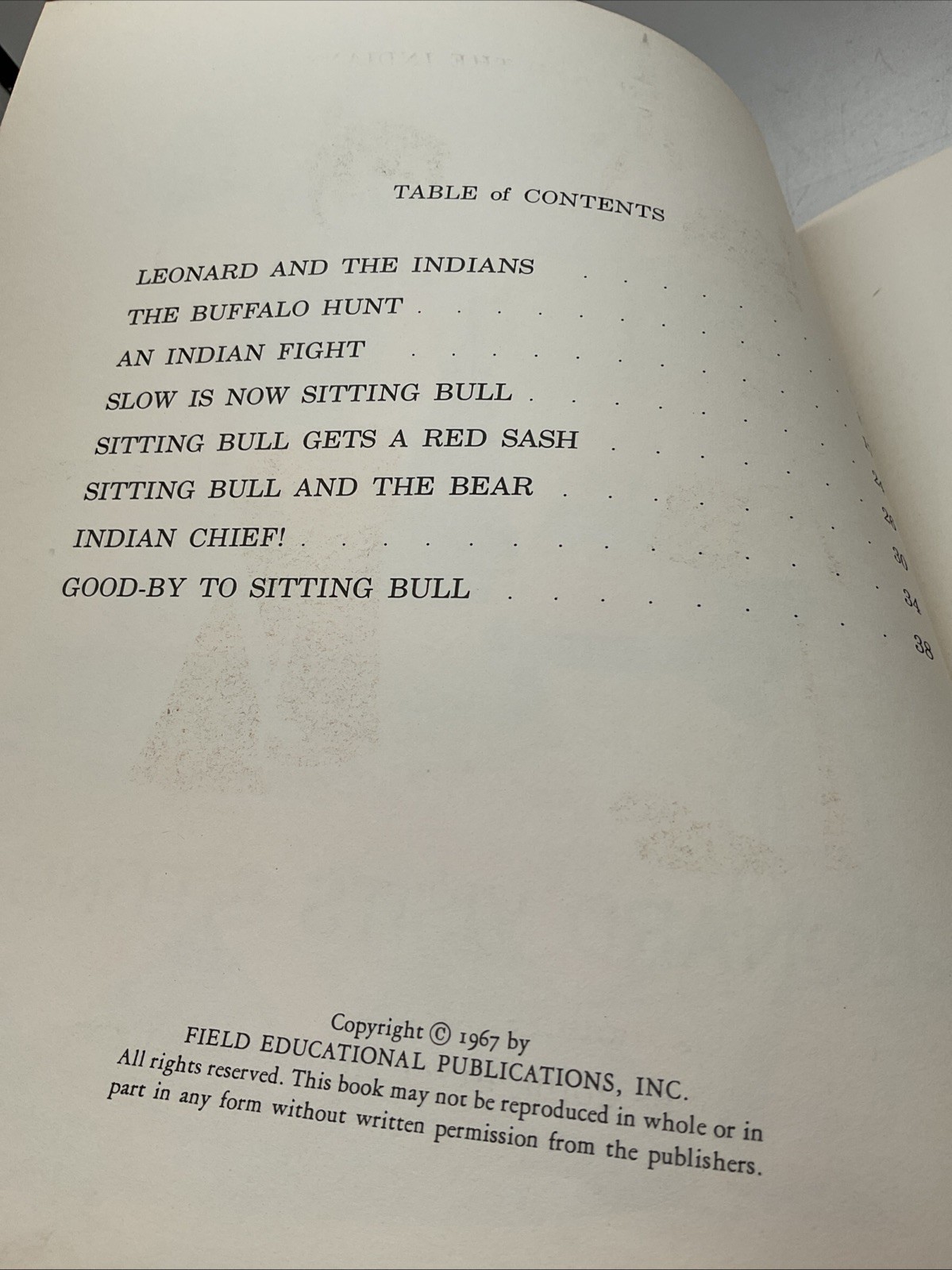 Leonard Visits Sitting Bull – Gene Darby – 1967 Field Educational Publications