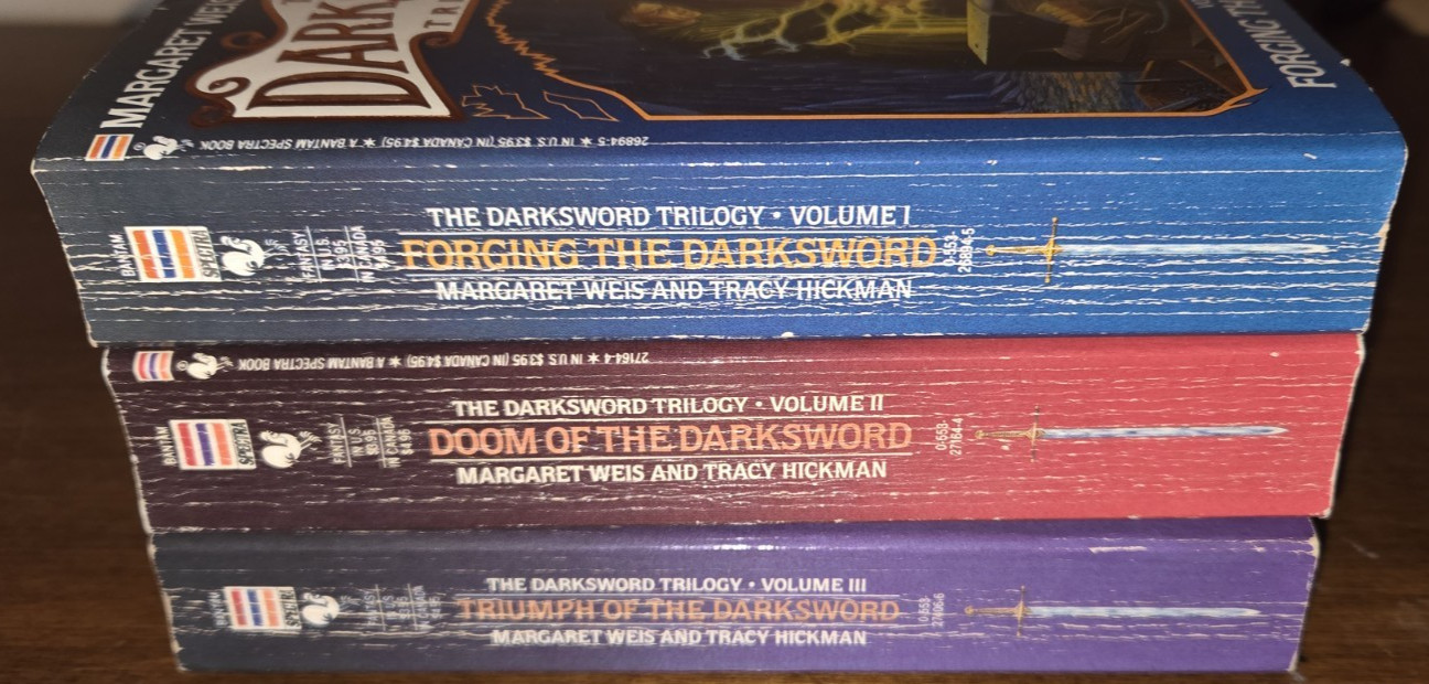 The Dark Sword Trilogy Set Of 3 MM Pbs Margaret Weis & Tracy Hickman Volume 1-3