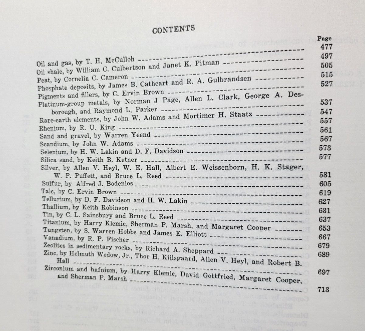1973 Unites States Mineral Resources Geological Survey Paper 820 1st Edition