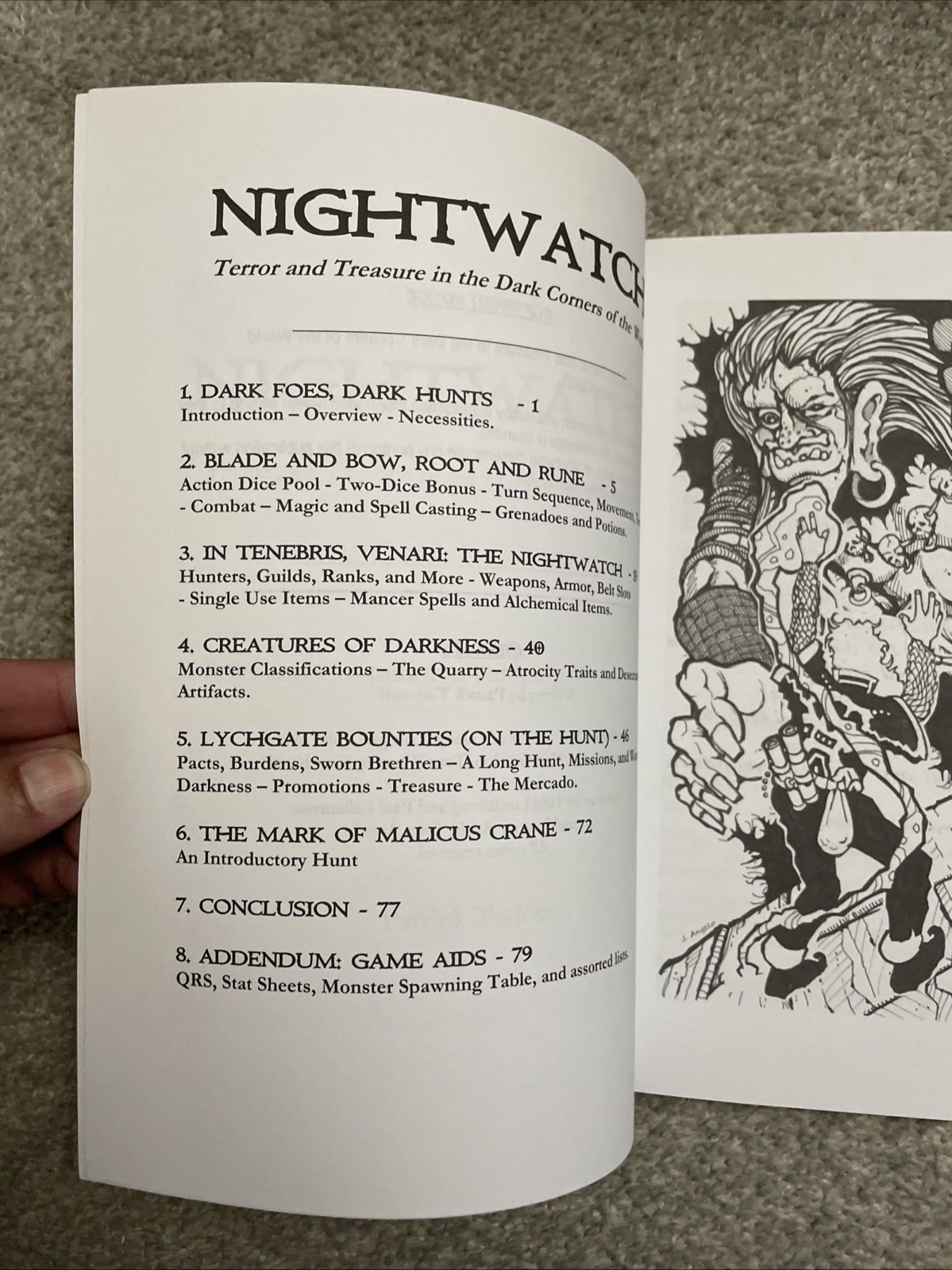 Nightwatch- Solo and Co op Core Rulebook- Patrick Todoroff Publishing
